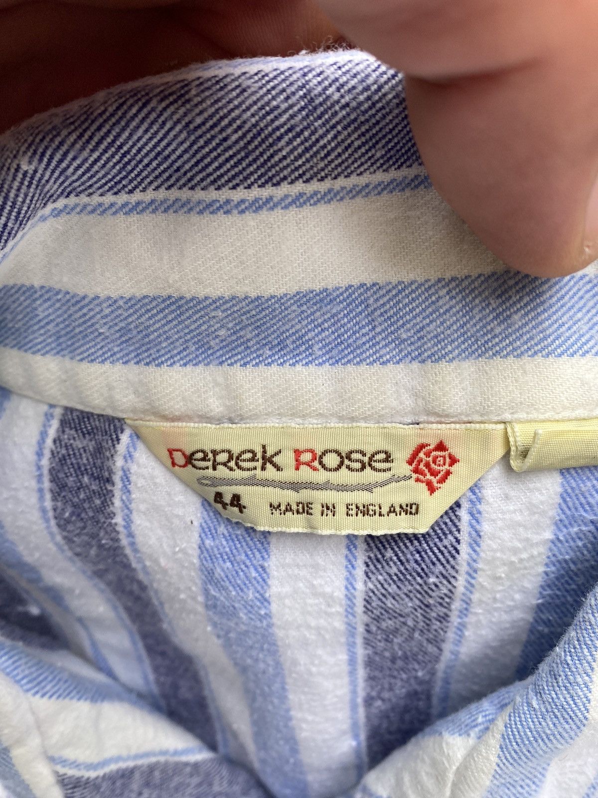 Derek Rose × Vintage Vintage 70s Derek Rose Dense Work Shirt Size US XL / EU 56 / 4 - 5 Thumbnail