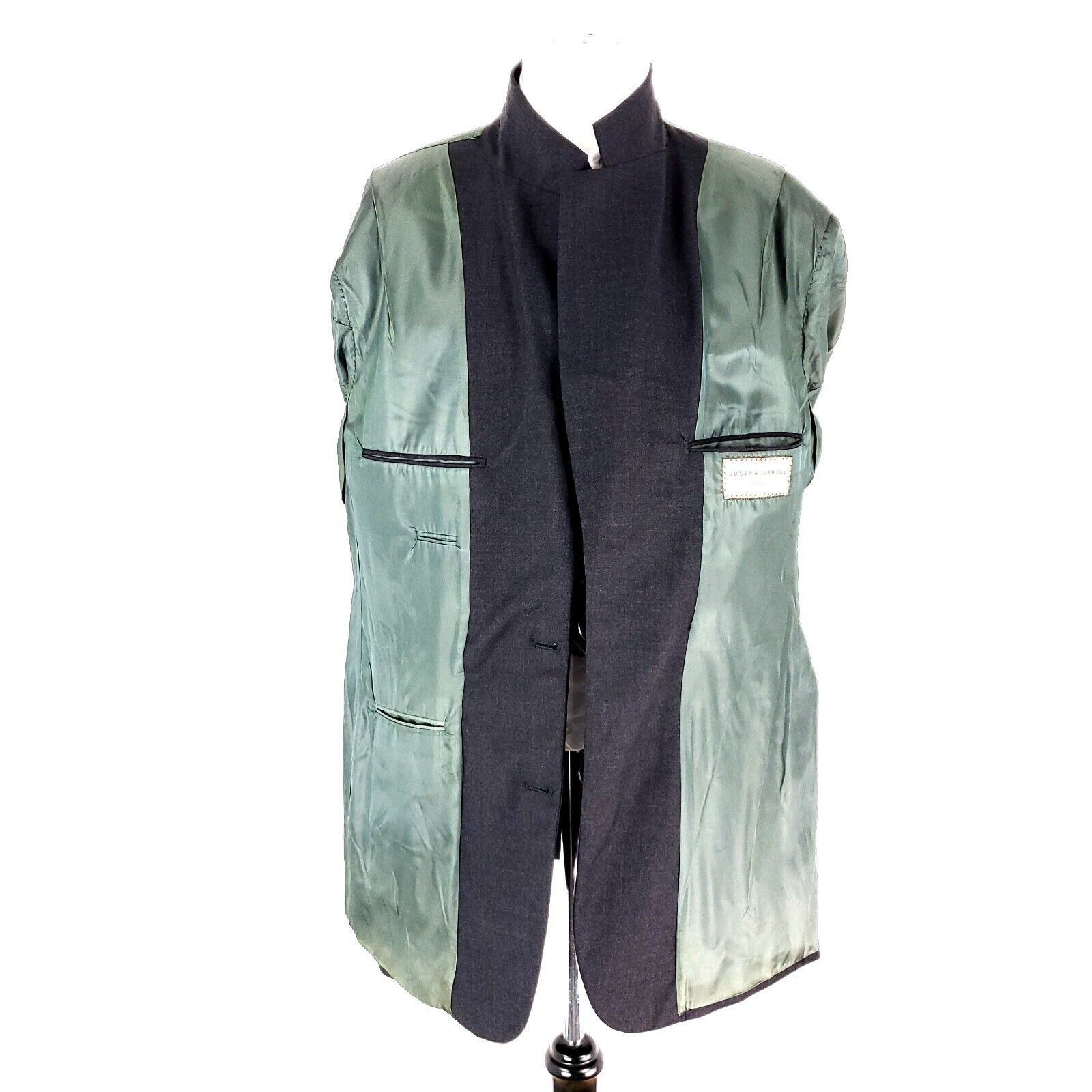Joseph Abboud Joseph Abboud Heavy Wool 2 Button Blazer 42L Gray Sport Coat Size 42L - 10 Thumbnail