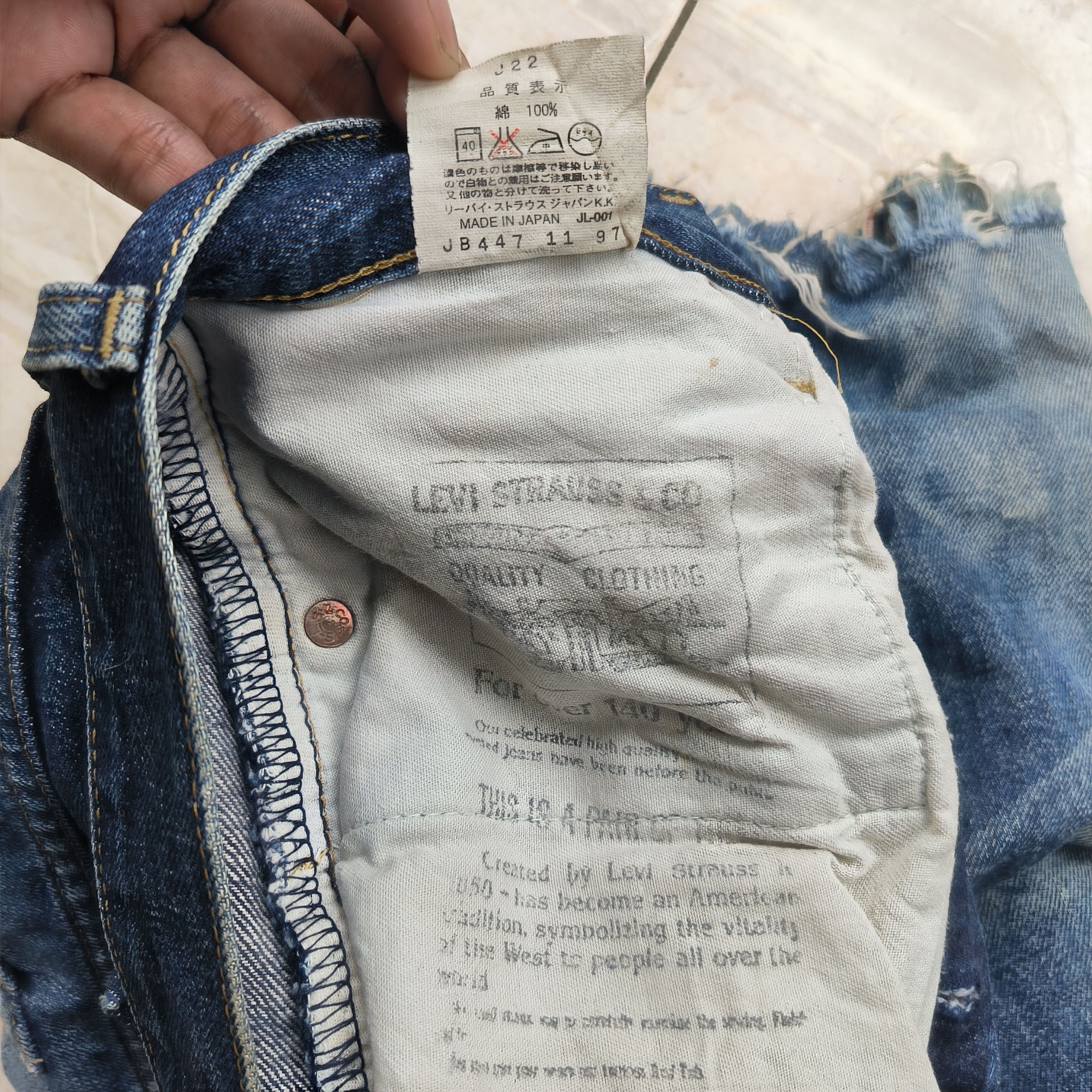 Levi's Vintage Levis 702 Big E Japan Size US 30 / EU 46 - 4 Thumbnail