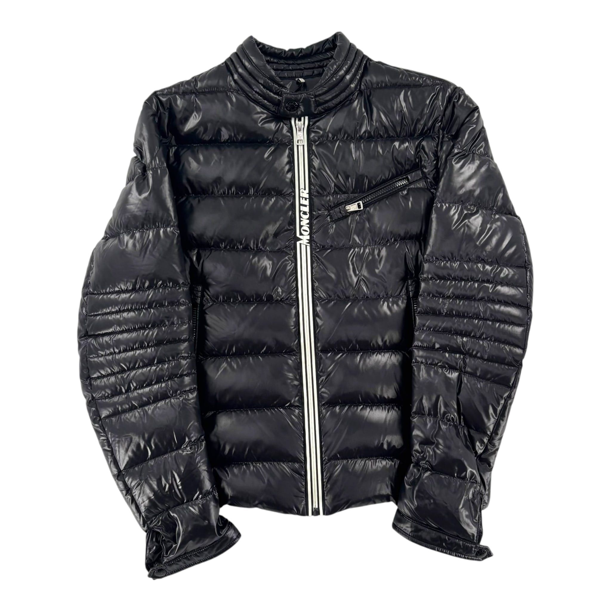 Moncler Logo Zip Puffer Coat Black Size US M / EU 48-50 / 2 - 1 Thumbnail