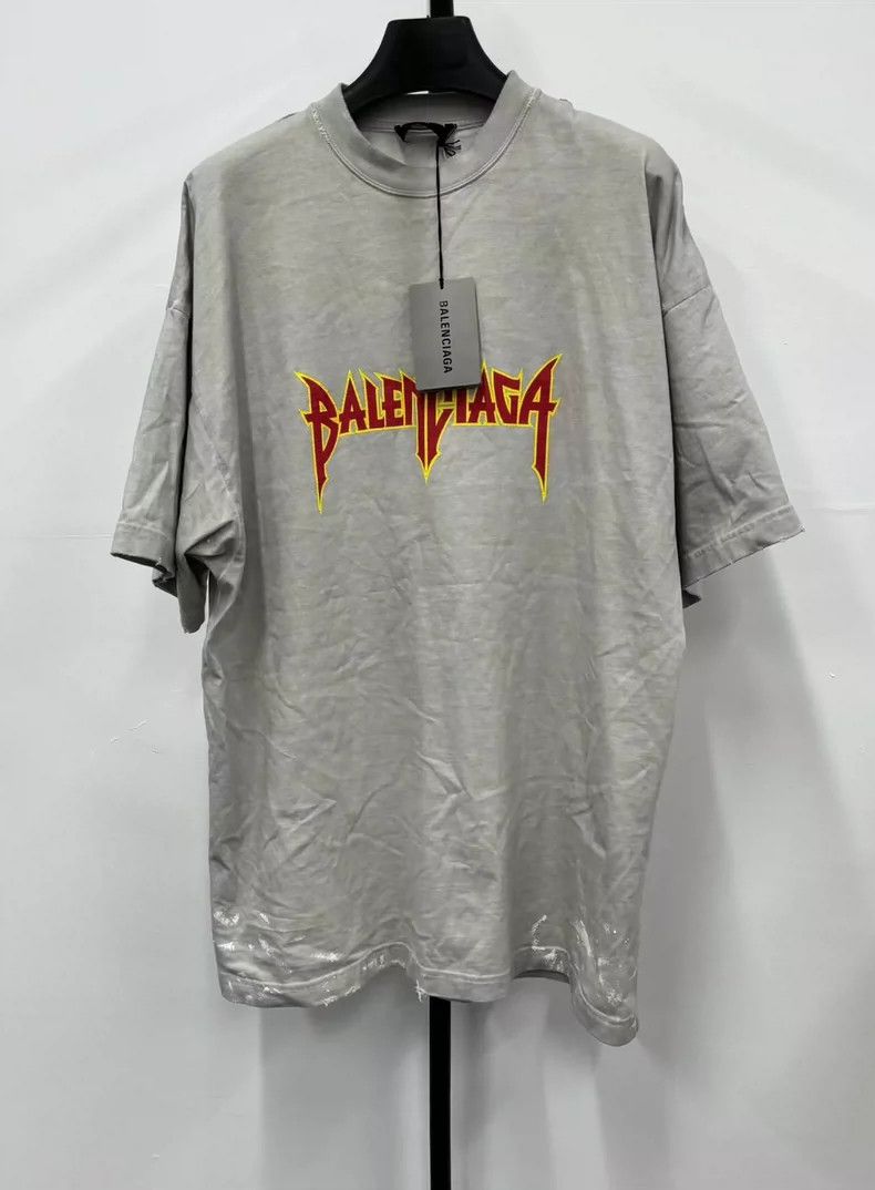 Balenciaga SS22 Metallica Rock Band Lightning Short Sleeve