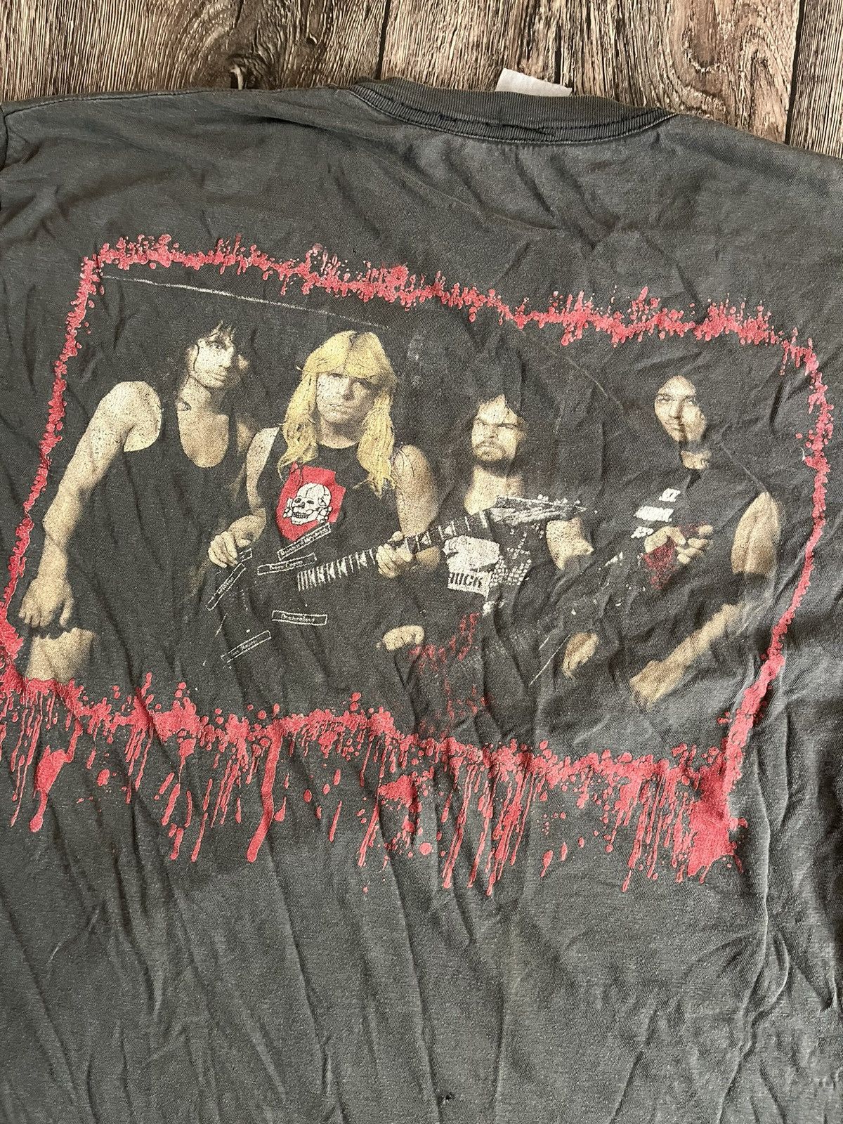 Band Tees Vintage 1990 Slayer T-shirt Single Stitch Brockum Punk Rock Size US M / EU 48-50 / 2 - 15 Thumbnail