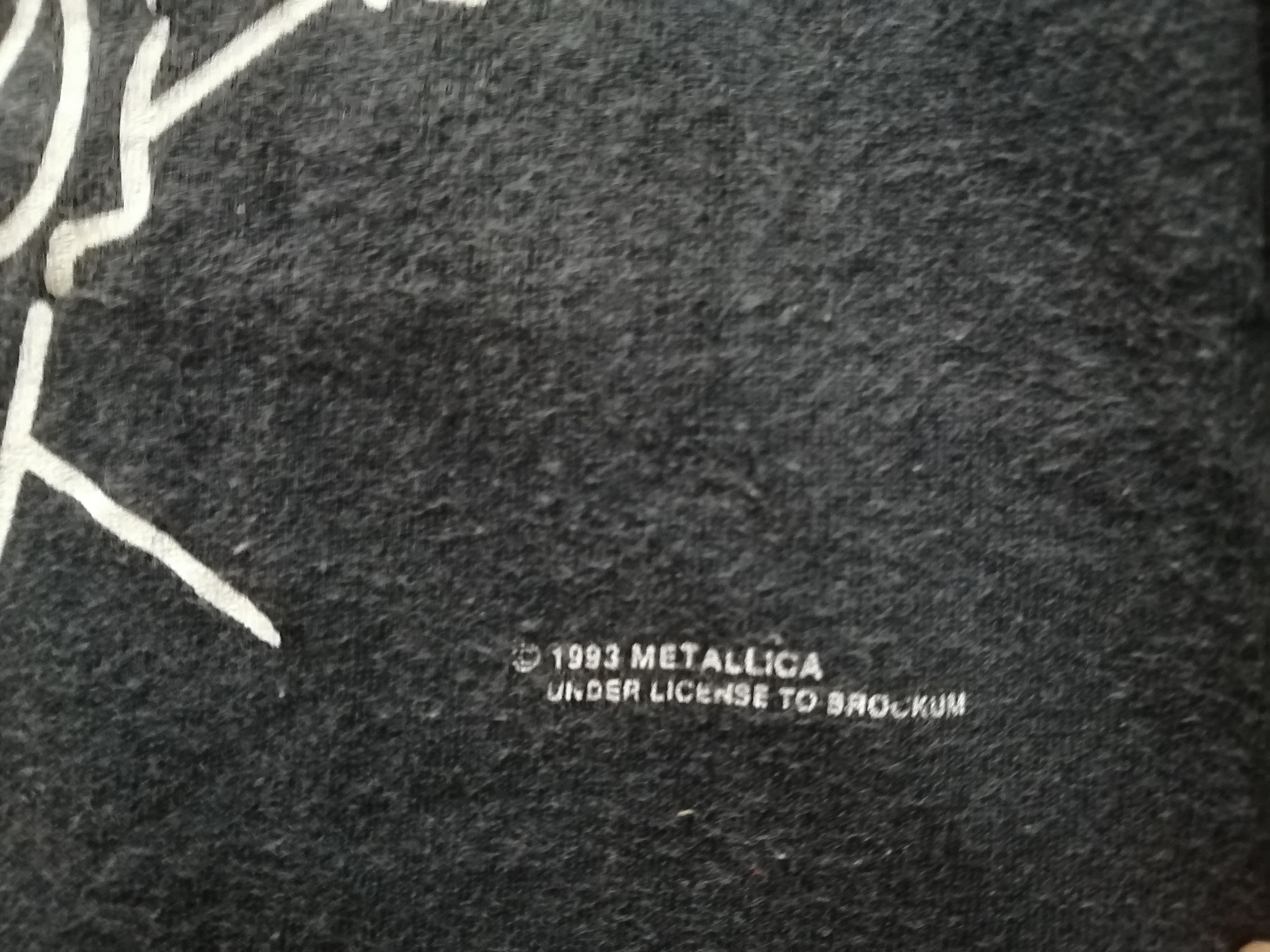 Band Tees VINTAGE METALICCA 1993 METALLIFUKINCA VERY RARE Size US L / EU 52-54 / 3 - 4 Thumbnail