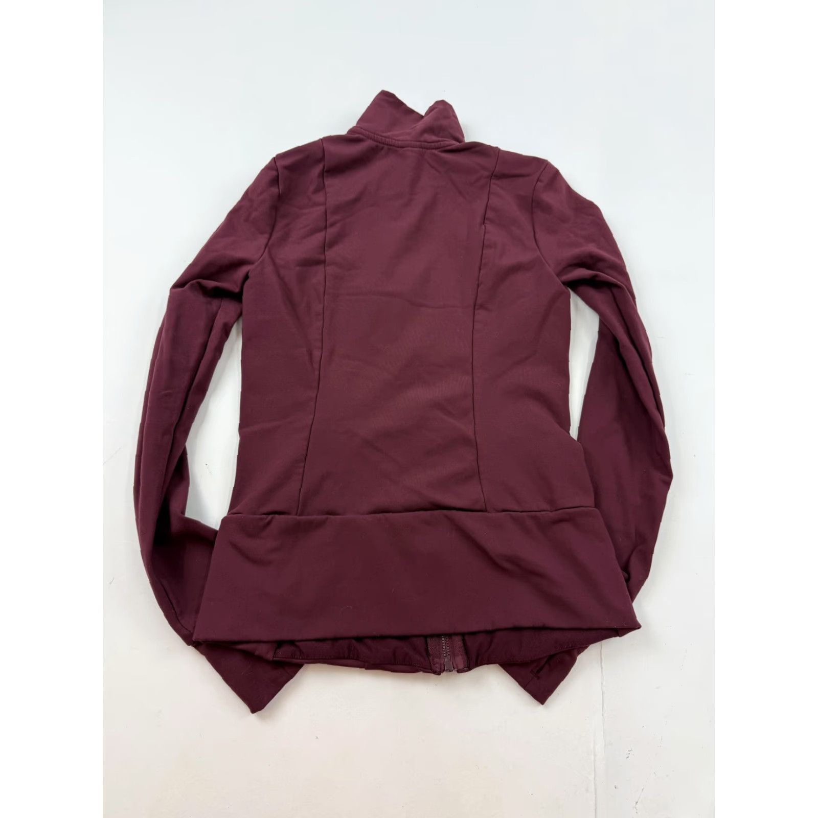 Vintage Yogalicious Lux Womens XS Red Full Zip Track Jacket with Thumbholes, Slim Fit, Jersey Size XS / US 0-2 / IT 36-38 - 5 Thumbnail