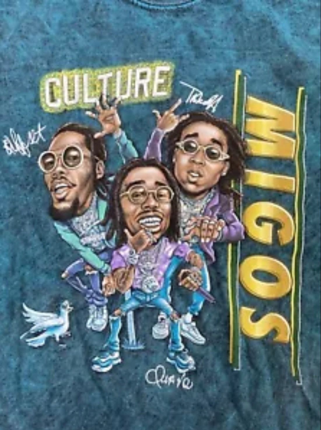 Migos Migos Vintage Tee -Size M- Size US M / EU 48-50 / 2 - 2 Thumbnail
