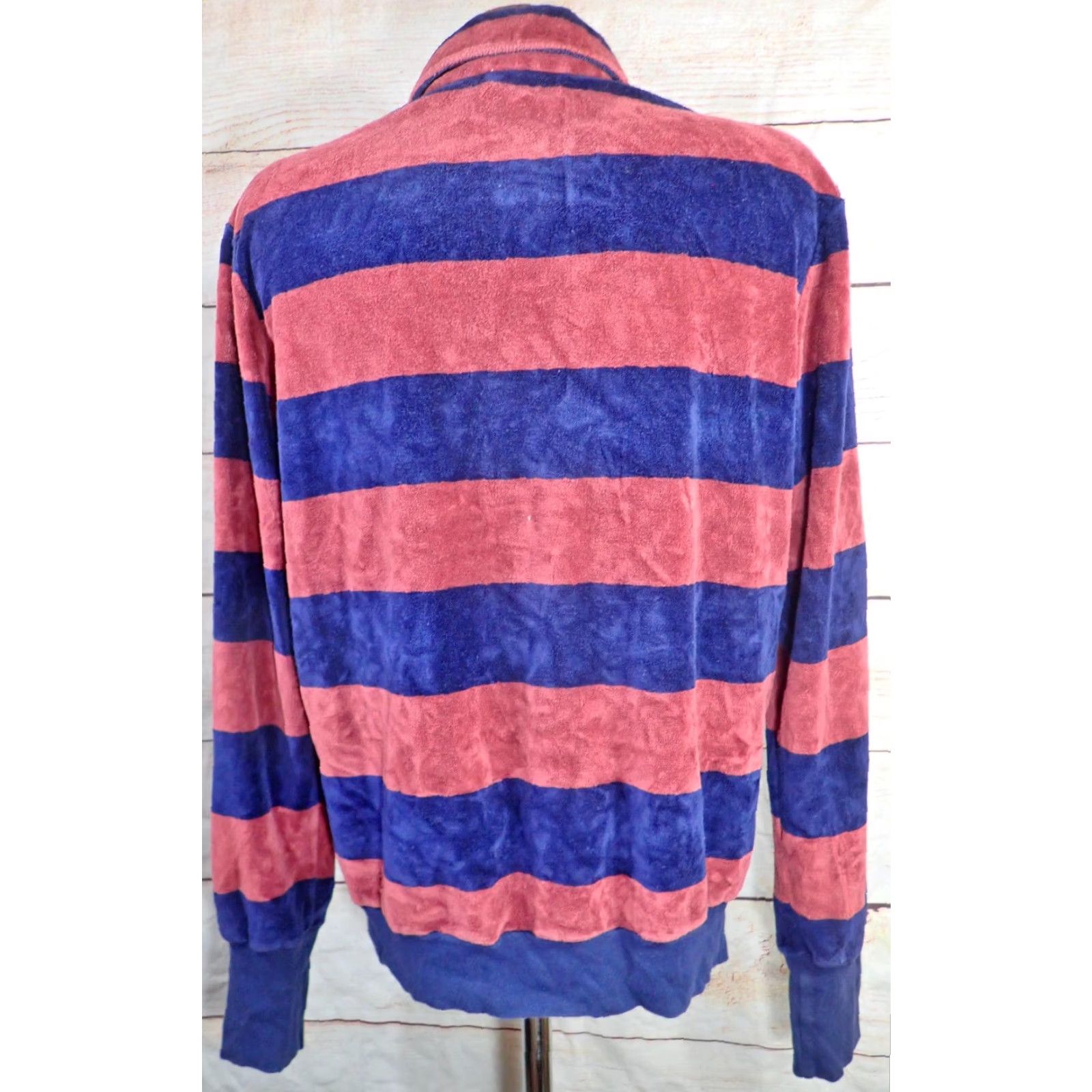 Vintage VINTAGE GM Parts Polo Shirt Men’s L Velvet Pullover USA 80s Preppy Burgundy Navy Blue Size US L / EU 52-54 / 3 - 4 Thumbnail