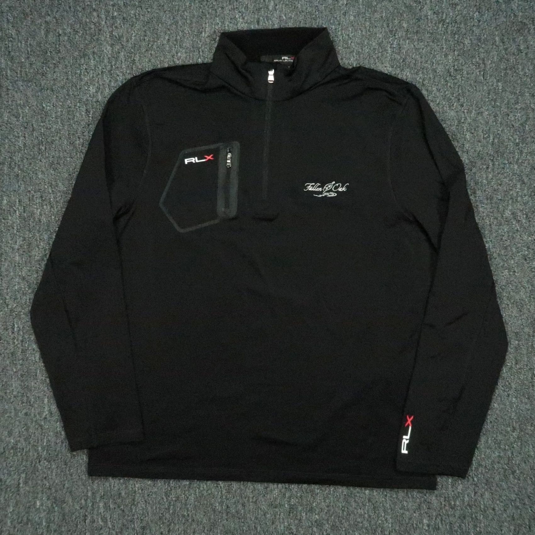 RLX Ralph Lauren RLX Ralph Lauren Pullover Mens XL Black Quarter Zip Performance Golf Size US XL / EU 56 / 4 - 2 Thumbnail