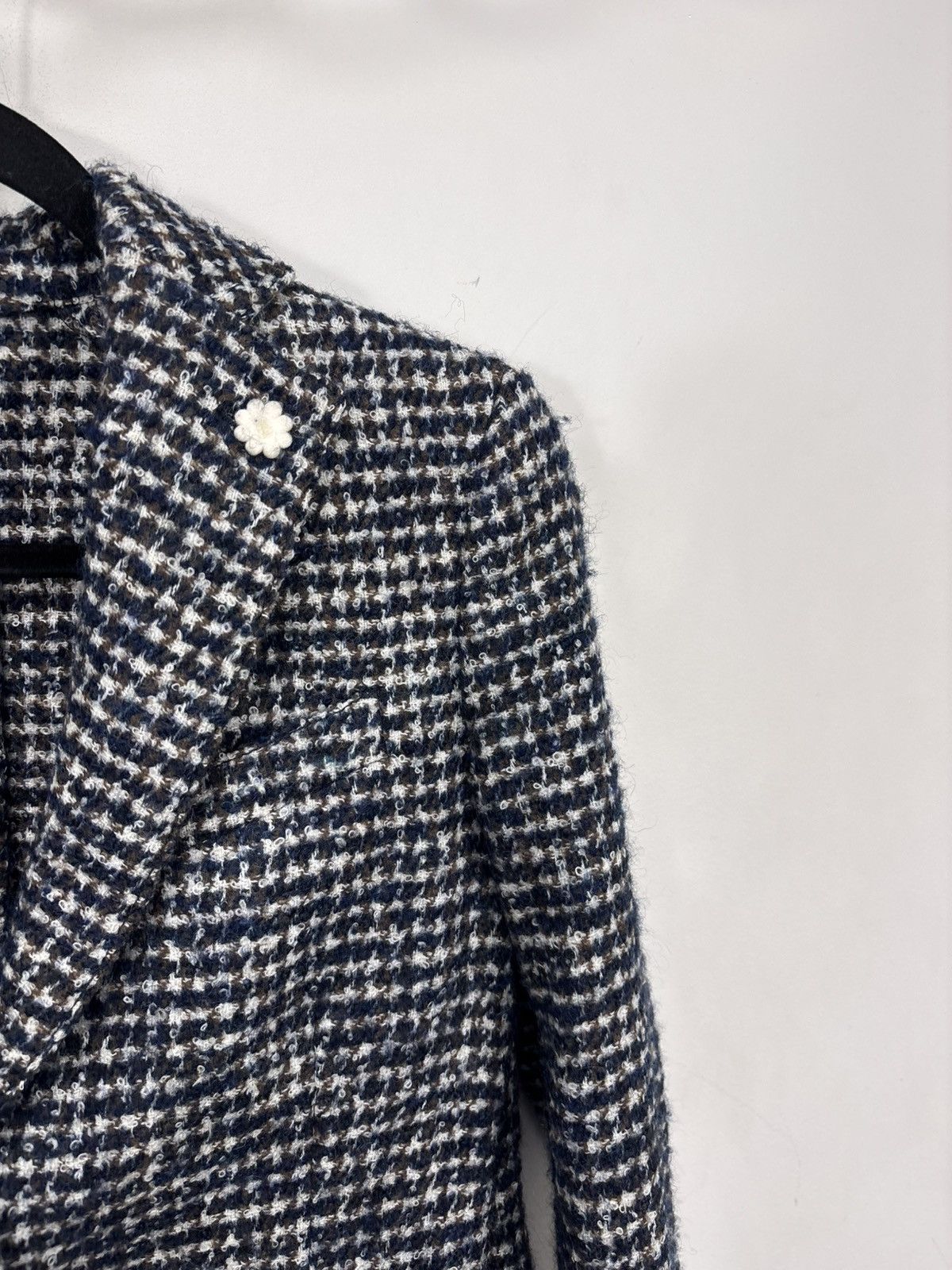 Lardini Lardini Women’s Boucle Tweed Blazer Jacket Textured Wool Size S / US 4 / IT 40 - 5 Thumbnail