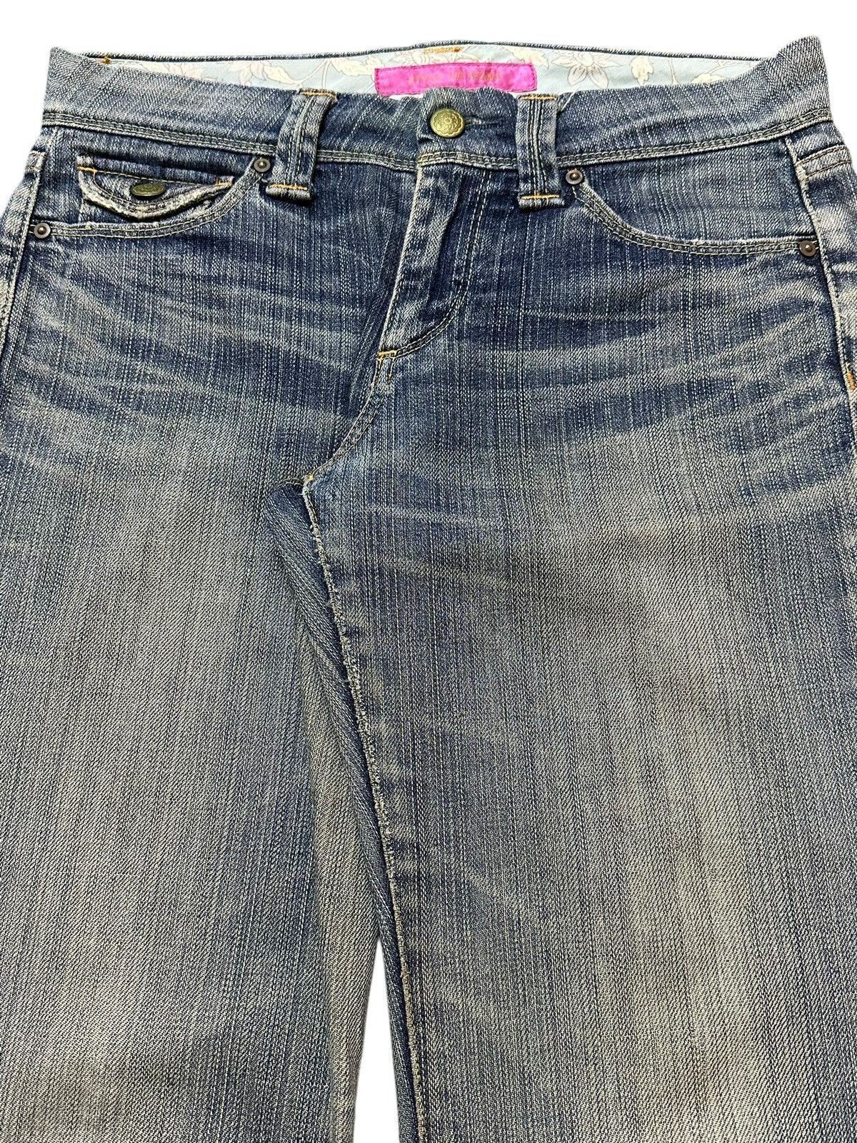 Uniqlo Vintage Japanese Uniqlo Faded Wash Distress Wide Leg Jeans Size US 30 / EU 46 - 4 Thumbnail