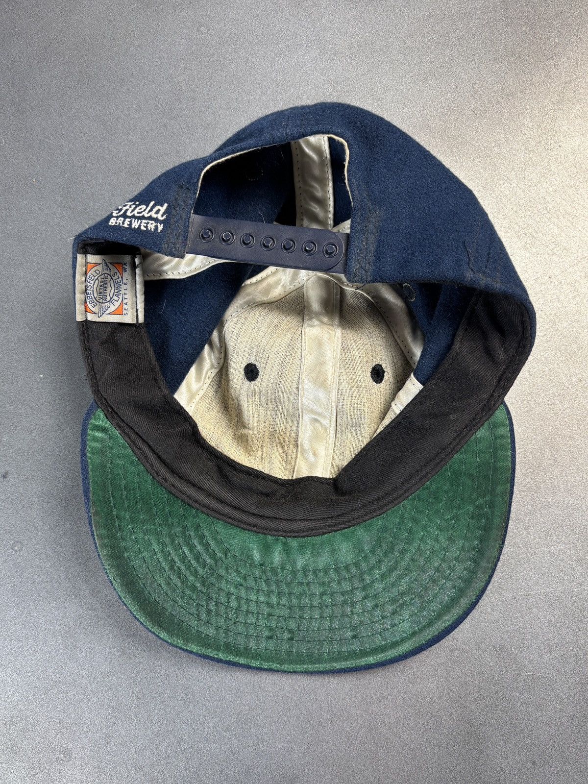 Ebbets Field Flannels × Vintage 1990s Vintage Wool Baseball Cap Brewery 1950s Style Patch Size ONE SIZE - 3 Thumbnail