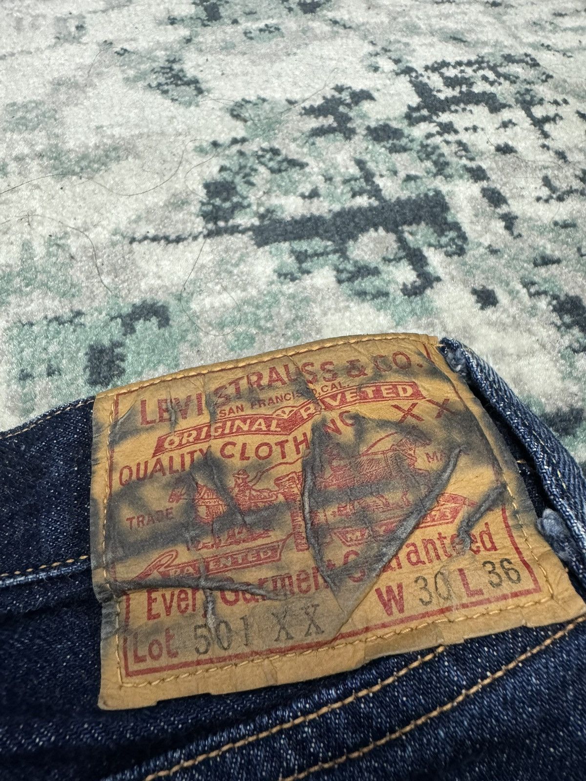 Levi's × Vintage LEVI'S LVC 501XX HIDDEN RIVET CIRCA 50s Size US 30 / EU 46 - 4 Thumbnail