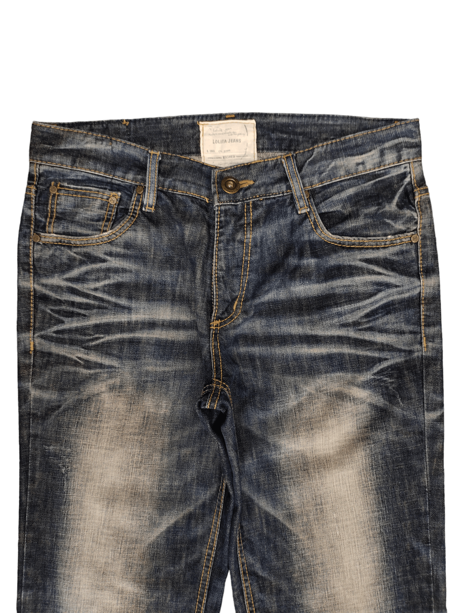 Hysteric Glamour Vintage Y2k Lolita Loose Denim Jeans Wide Leg Streetwear Size US 33 - 8 Thumbnail