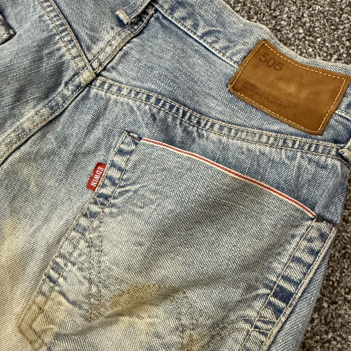 If Six Was Nine 🔥🇯🇵 Vintage 90s Japanese Flared Edwin 505 Selvedge Denim Size US 29 - 7 Thumbnail