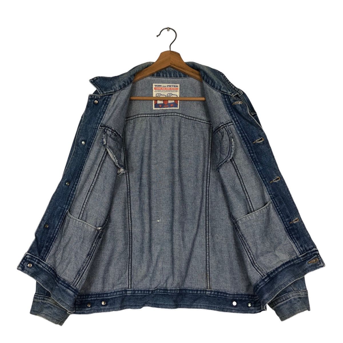 Hysteric Glamour 🔥Vintage Trucker Denim Biker Jacket Tom And Peter Japan Size US M / EU 48-50 / 2 - 13 Thumbnail
