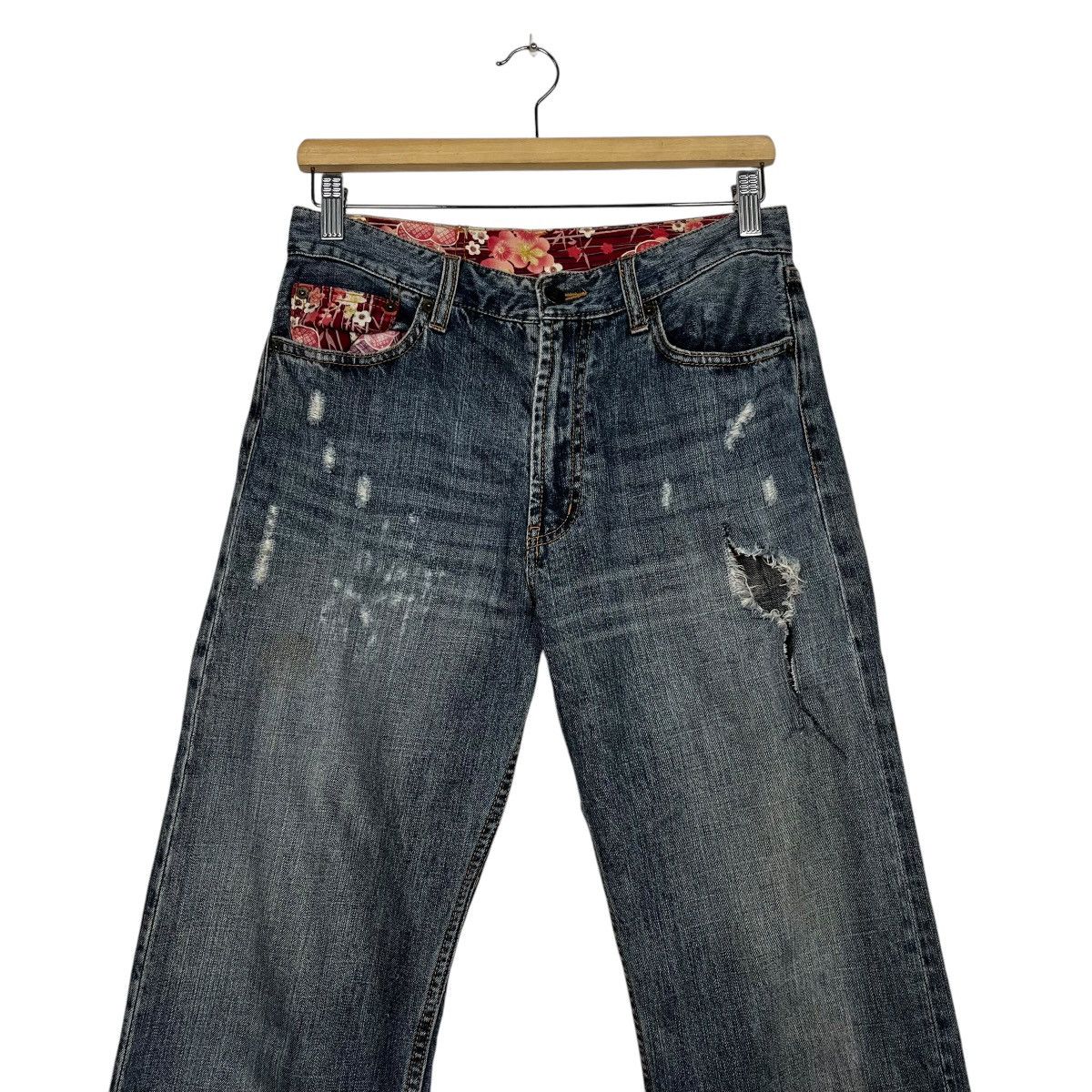 Japanese Brand Vintage Japanese Designer Distressed Denim Jeans Size 30" / US 8 / IT 44 - 3 Thumbnail