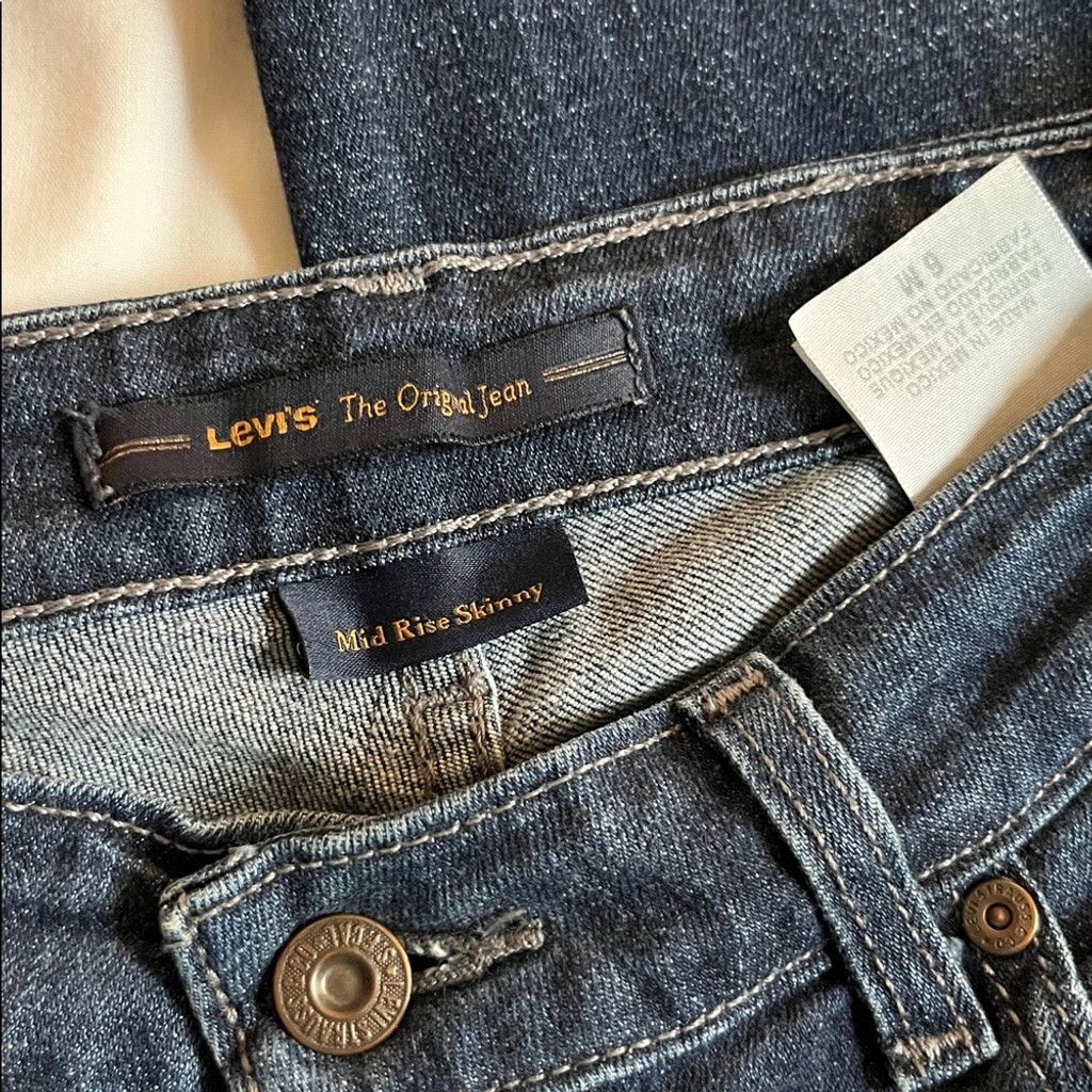 Levi's Levi's Dark Blue Boyfriend Jeans Size 28" / US 6 / IT 42 - 2 Thumbnail