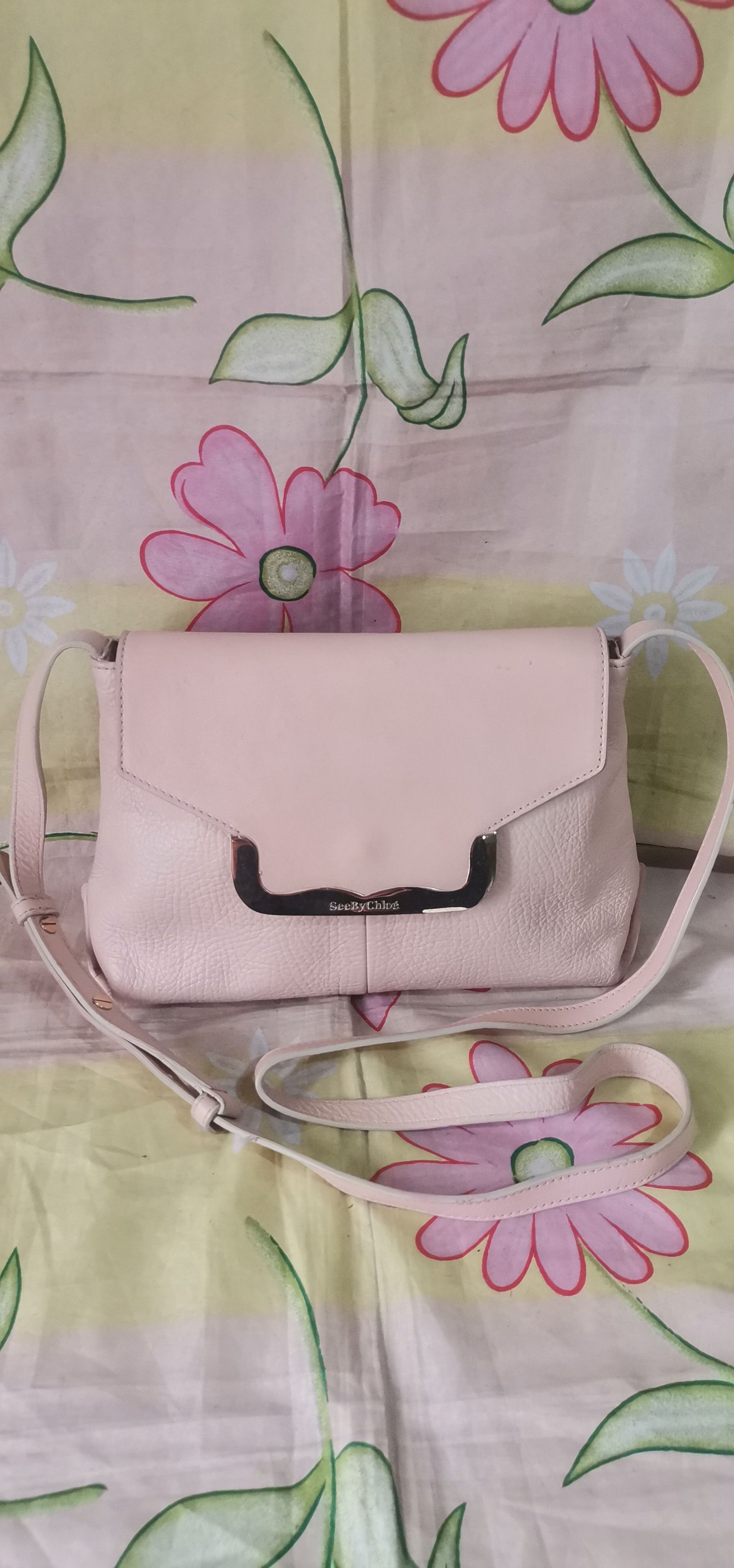 Chloe CHLOE peach leather crossbody shouer sling bag Size ONE SIZE - 1 Thumbnail