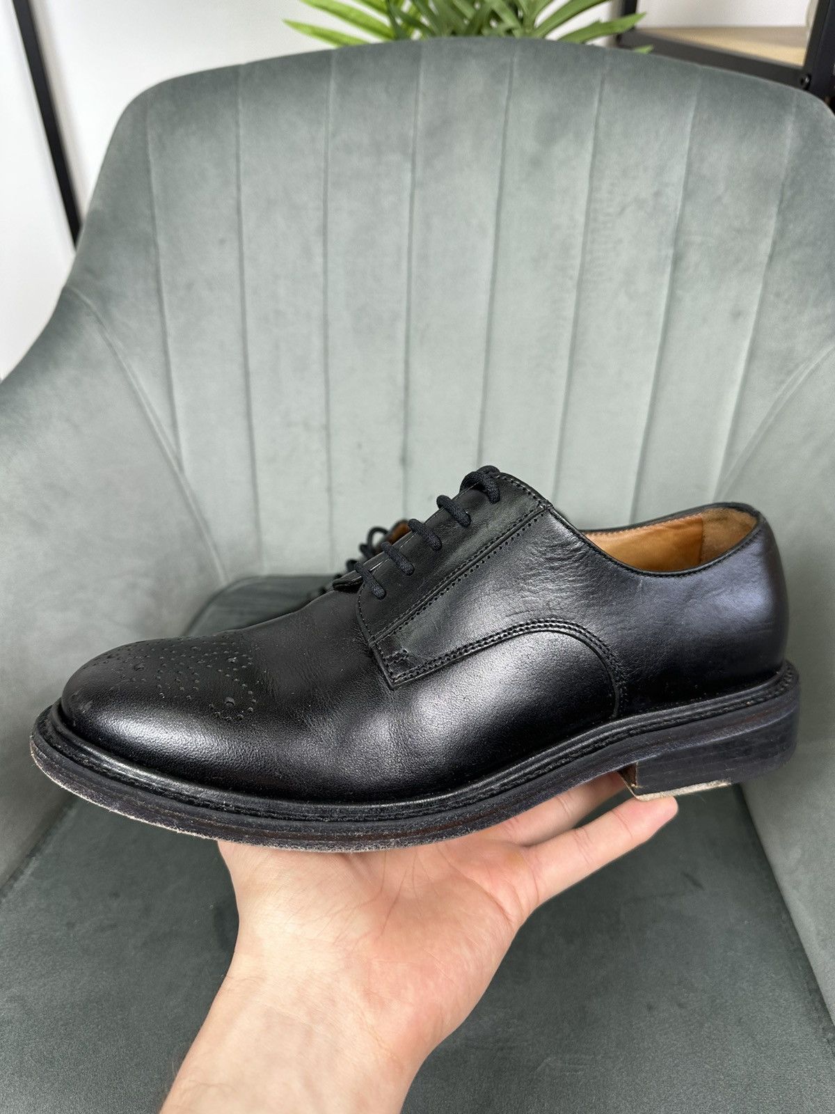 Erdem × H&M × If Six Was Nine ERDEM x H&M Perforated Derby Shoes Unisex Leather Brogues 42 Size US 9 / EU 42 - 3 Thumbnail