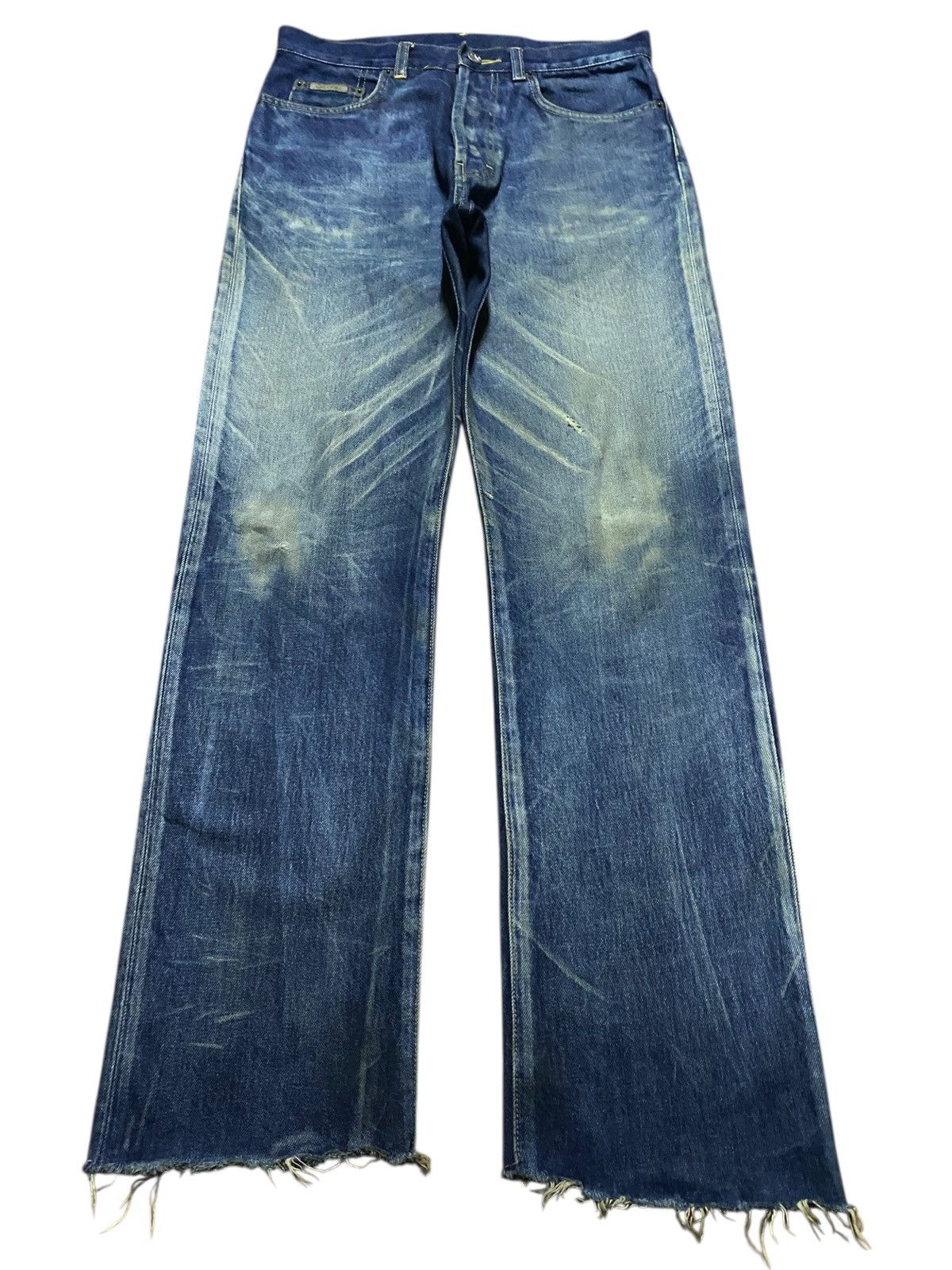 Vintage Calvin Klein Mud Wash Distressed Loose Jeans