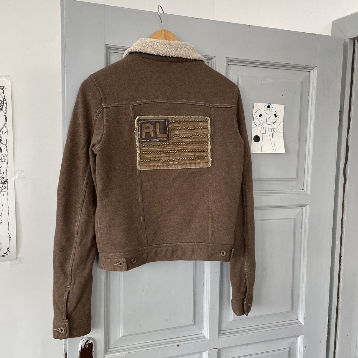 Polo Ralph Lauren × Vintage Vintage Avantgarde POLO JEANS C.O. Brown Wool Sherpa M100 Size S / US 4 / IT 40 - 2 Thumbnail