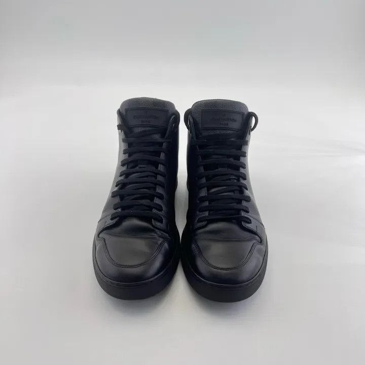 Louis Vuitton Louis Vuitton Black Mid-Top Checkerboard Zip Sneakers -2508 Size US 8 / EU 41 - 2 Thumbnail