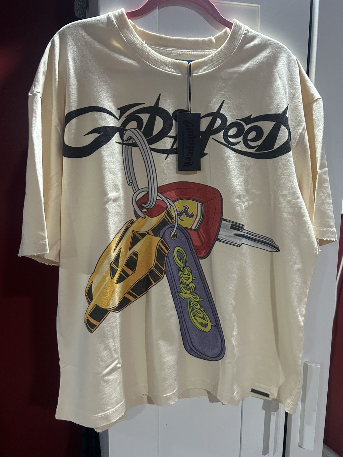 Godspeed Godspeed New York K.O.D. NextGen Graphic T-Shirt- Bone/Cream Size US L / EU 52-54 / 3 - 13 Thumbnail