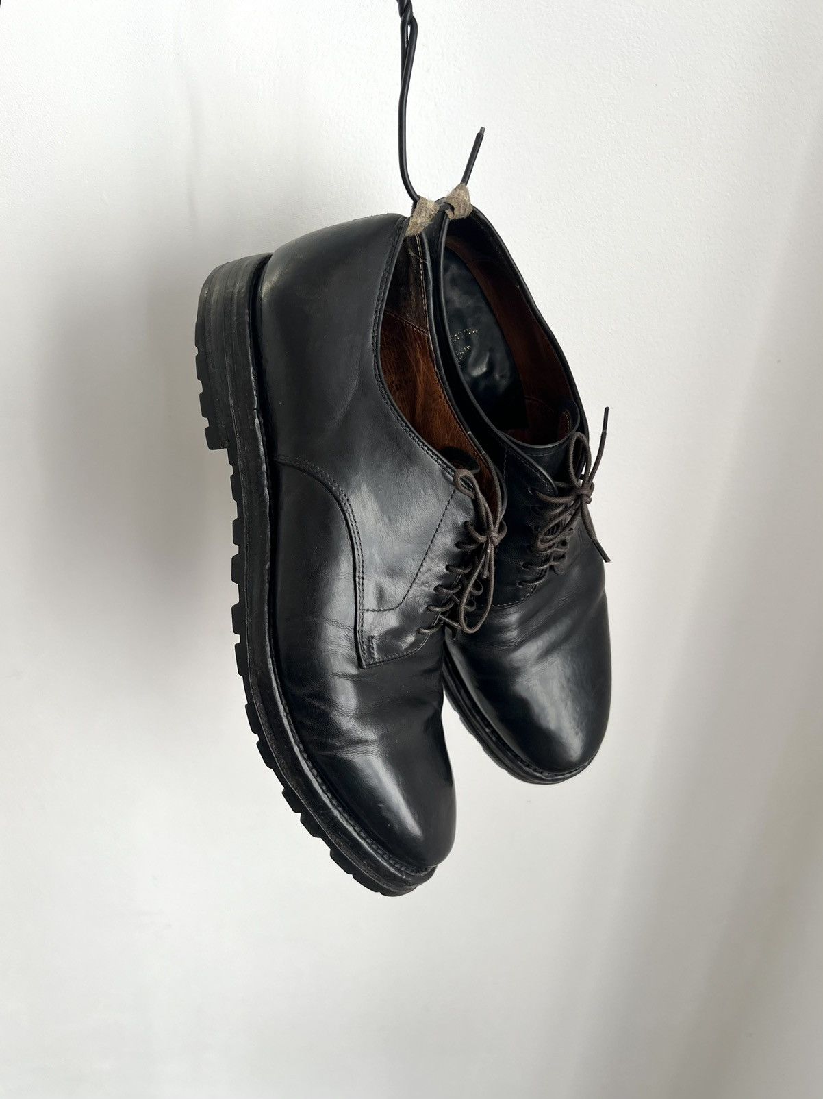 Officine Creative 🔥Officine Creative Aspen 001 Leather Derby Boots Black Size US 10.5 / EU 43-44 - 1 Thumbnail