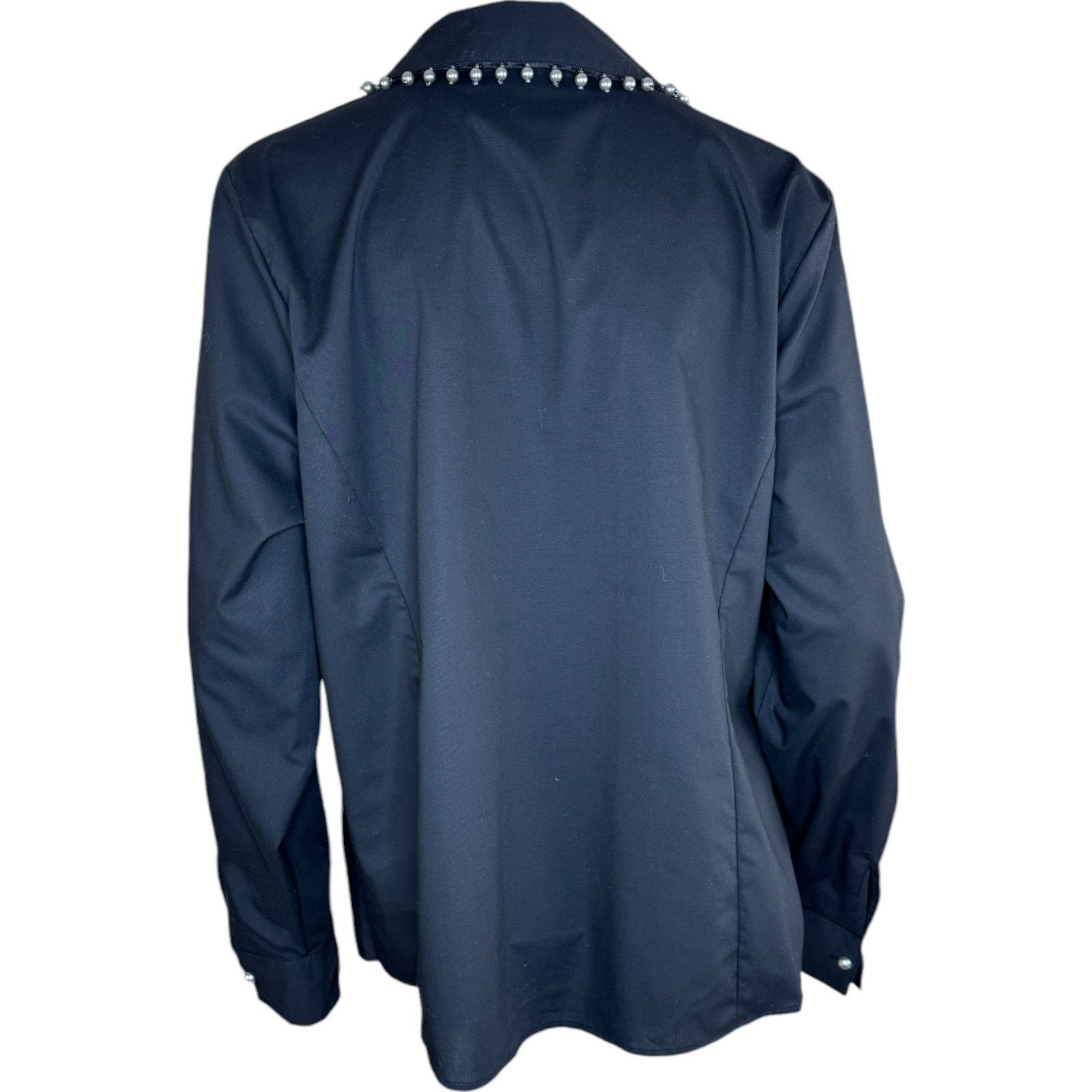 Other BEAUTIFUL by Lawrence Zarian Hidden Placket Poplin Shirt Size L / US 10 / IT 46 - 10 Thumbnail