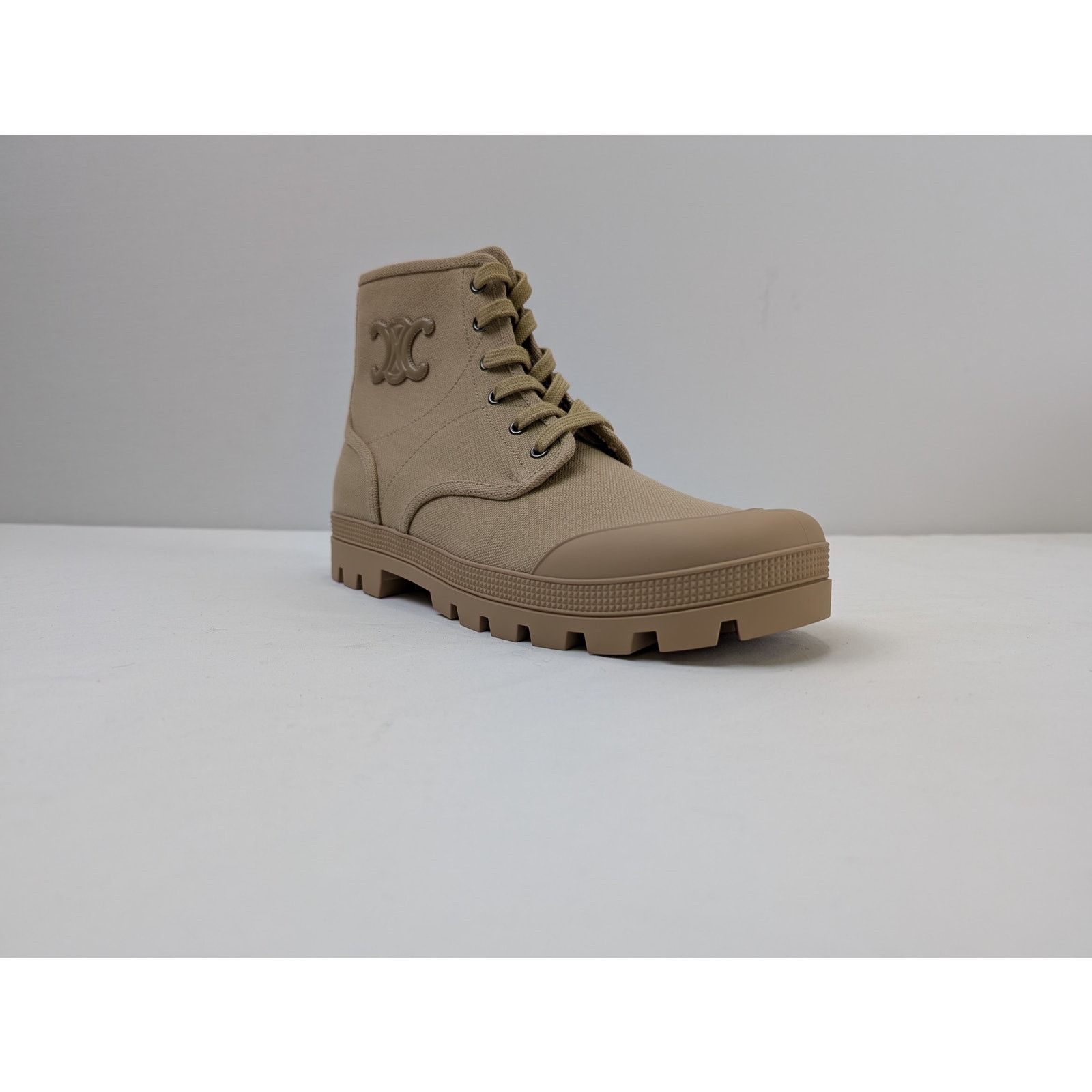 Celine o1rshd1 Patapans Lace-up Boots in Beige Size US 10 / EU 43 - 2 Thumbnail