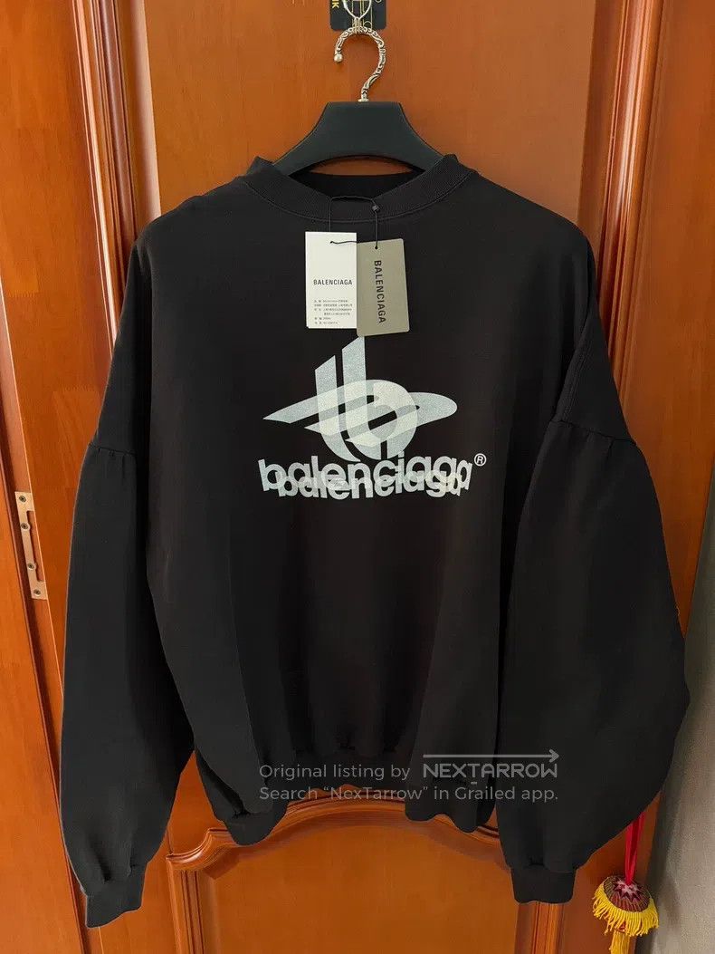 Balenciaga Balenciaga Black Phantom Letter Print Sweatshirt Size US L / EU 52-54 / 3 - 1 Thumbnail