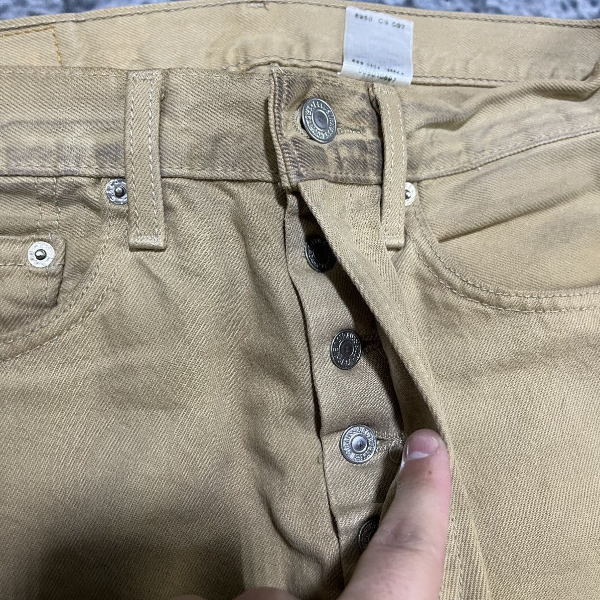 Levi's Vintage Levi's 501 Tan Button Fly 2000s Straight Fit Jeans Size US 31 - 7 Thumbnail