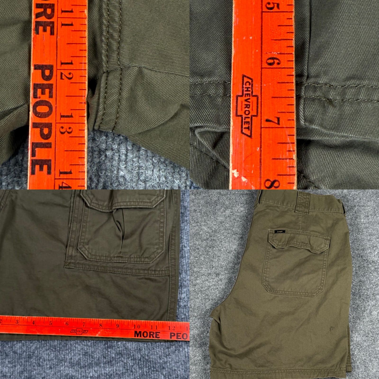 Lee Lee Cargo Shorts Men Size 36 Khaki Utility Pockets Casual Outdoor Summer Hiking Size US 36 / EU 52 - 8 Thumbnail