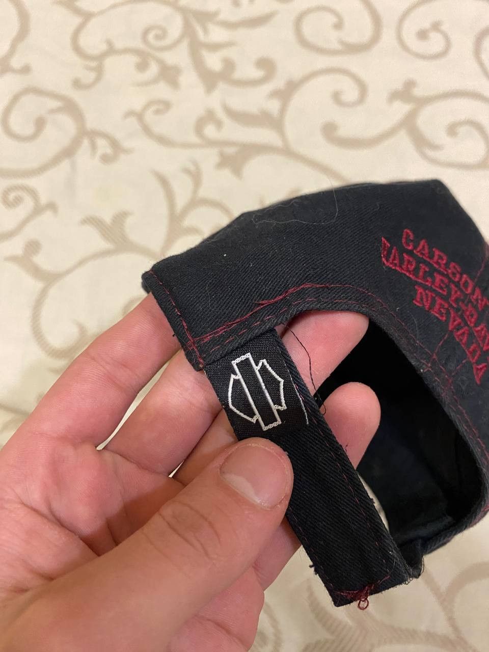 Harley Davidson Harley-Davidson Motorcycles Embroidered Black Dad Cap Hat Size ONE SIZE - 3 Thumbnail