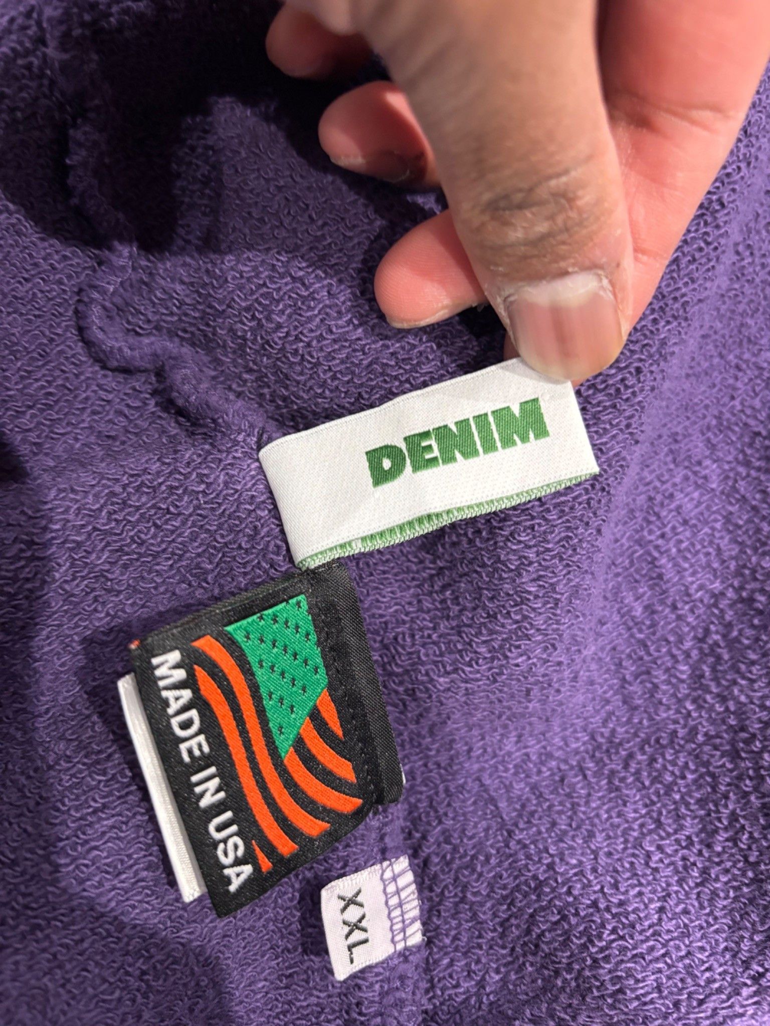 DENIM TEARS Denin Tears America Full-Zip Hoodie Purple Size US XXL / EU 58 / 5 - 10 Thumbnail