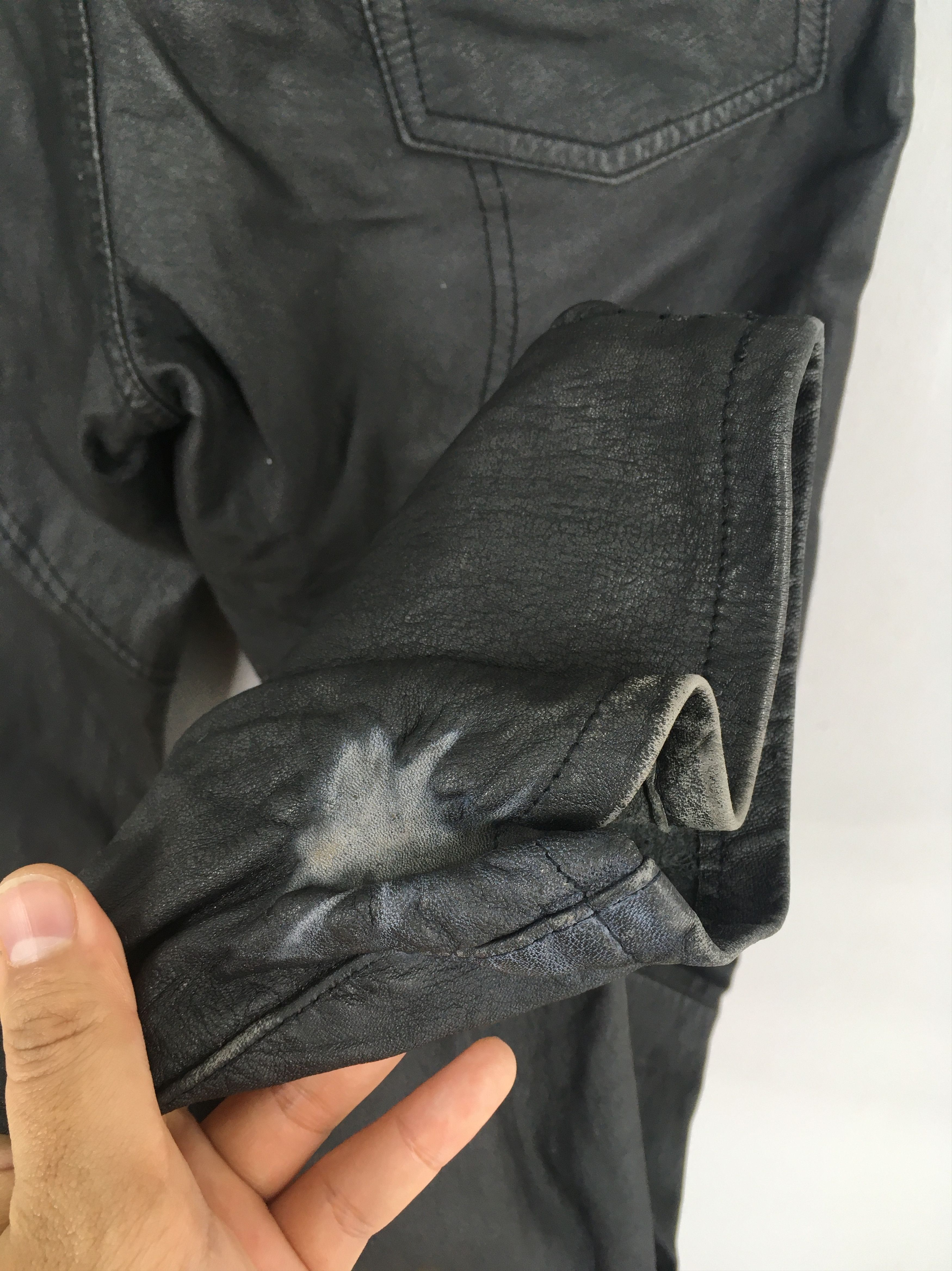 Harley Davidson Size 26x33 Vintage 90s Harley Davidson Leather Pants S1426 Size 26" / US 2 / IT 38 - 11 Thumbnail