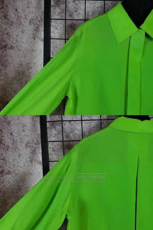 Dior Dior Silk Embroidered Green Long Sleeve Blouse . Size M / US 6-8 / IT 42-44 - 6 Thumbnail