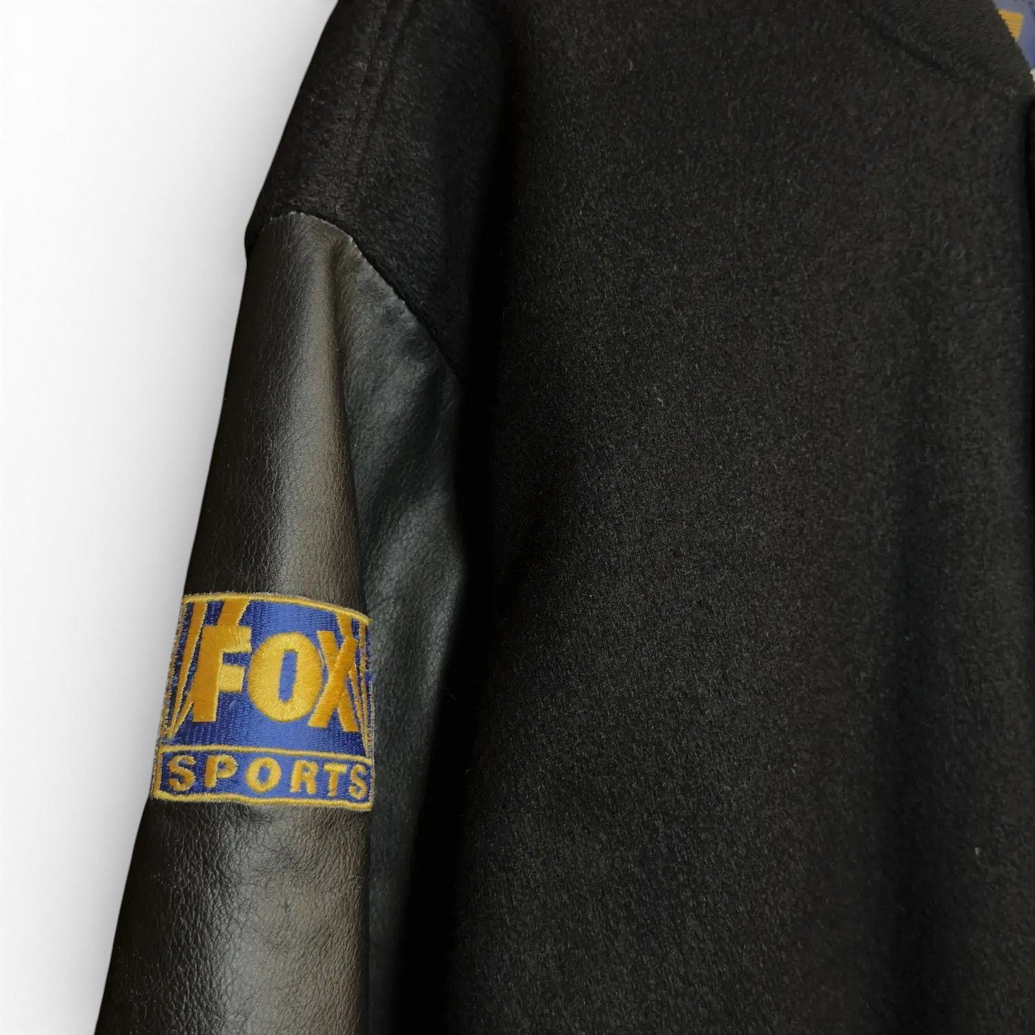 Vintage Vintage 90s NHL On Fox Wool And Leather Varsity Jacket Size US M / EU 48-50 / 2 - 8 Thumbnail