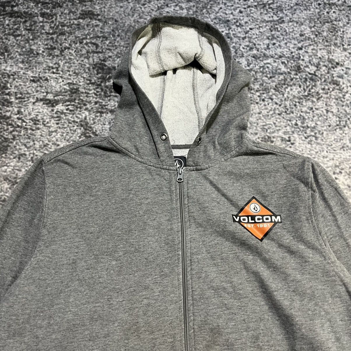 Volcom VINTAGE Y2K VOLCOM GRAY GRUNGE SKATER ZIP UP HOODIE LARGE Size US L / EU 52-54 / 3 - 4 Thumbnail