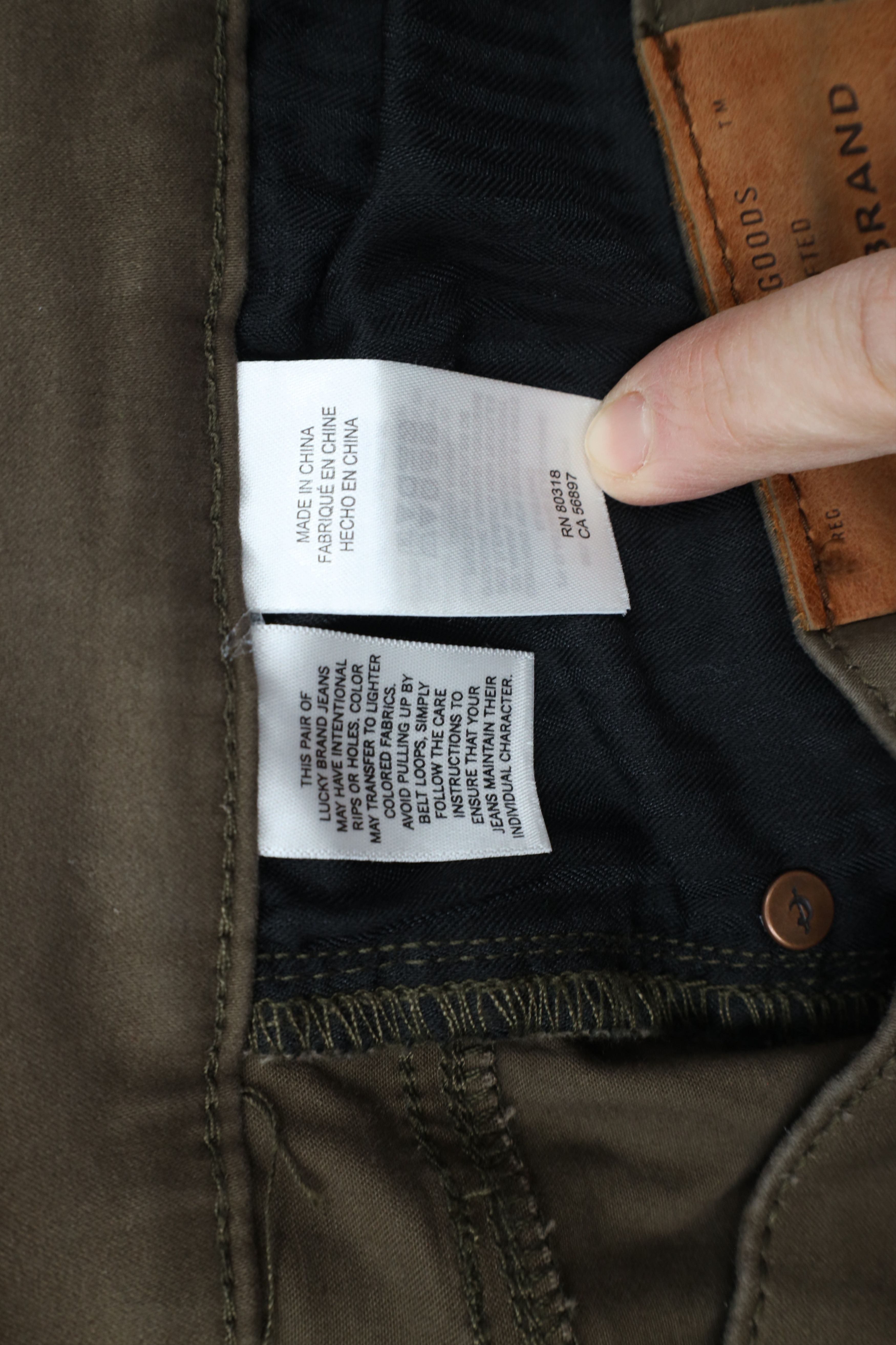 Lucky Brand × Vintage Vintage Y2K Lucky Brand 121 Slim Fit Straight Leg Pants Size US 36 / EU 52 - 7 Thumbnail