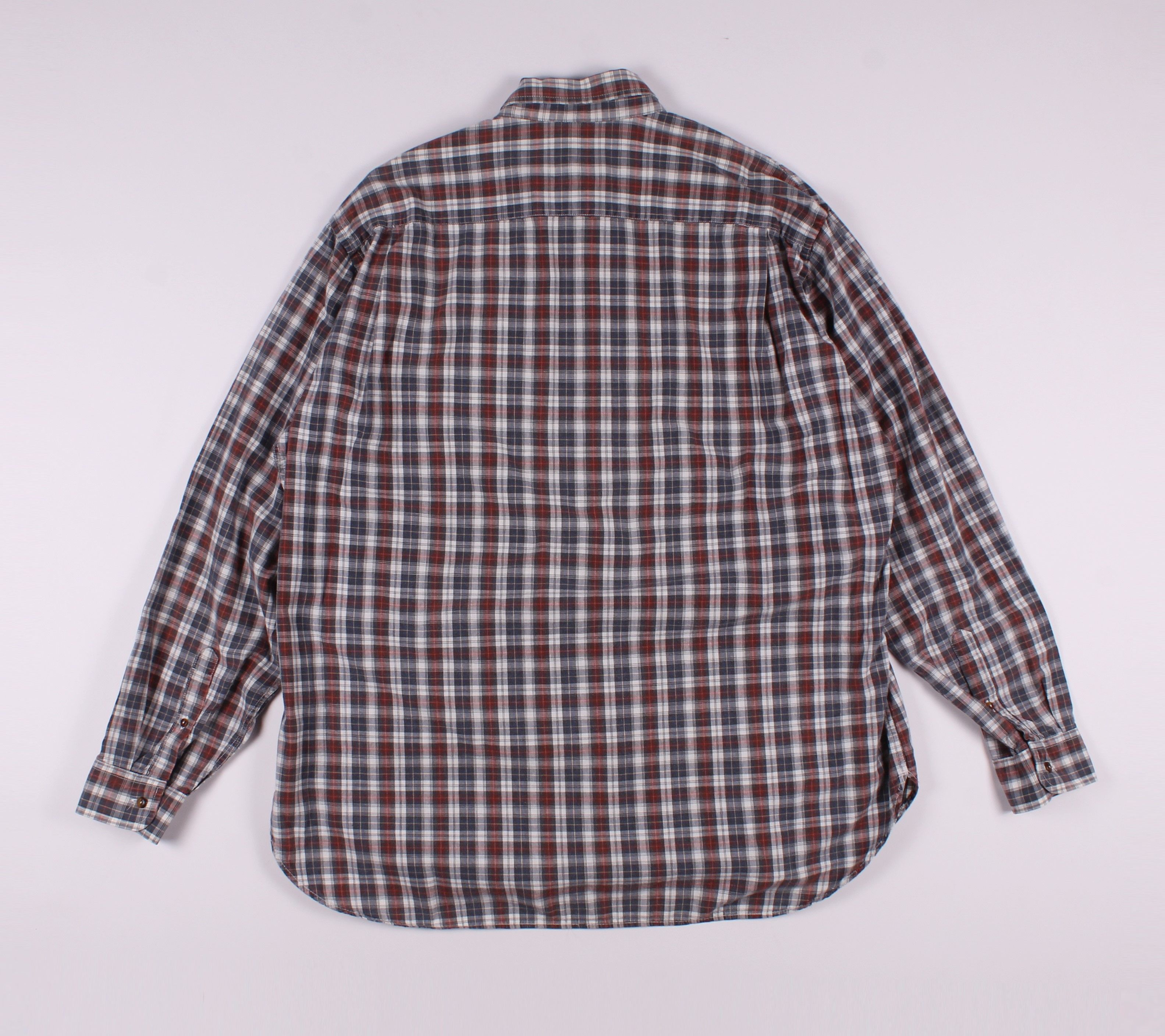 Valentino × Vintage Vintage 90's Valentino Jeans Checkered Shirt Size US L / EU 52-54 / 3 - 7 Thumbnail
