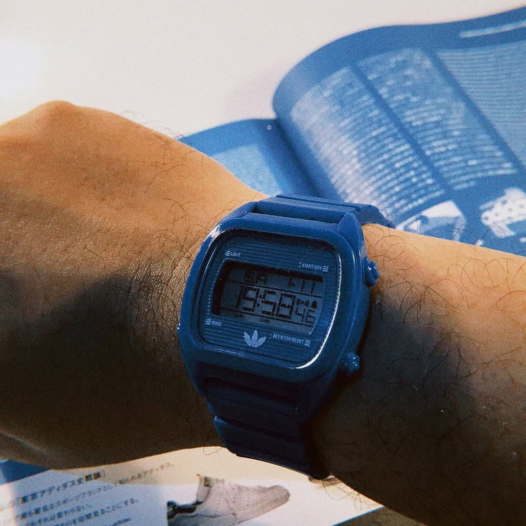 Adidas × Vintage Adidas Trefoil Watch Originals blue Og Watch water resist ag Size ONE SIZE - 6 Thumbnail