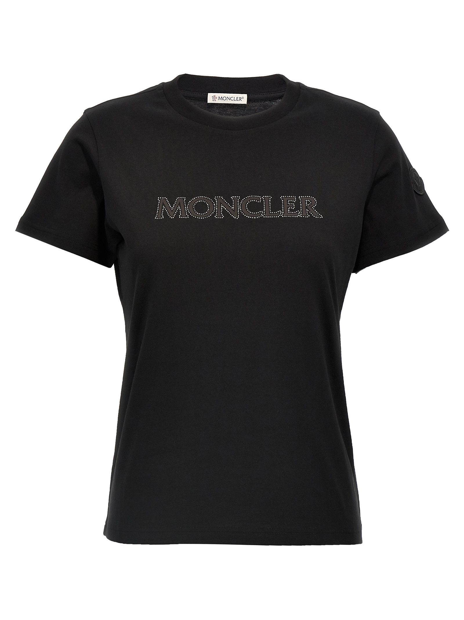 Moncler Rhinestone Logo T-Shirt Size XS / US 0-2 / IT 36-38 - 1 Thumbnail