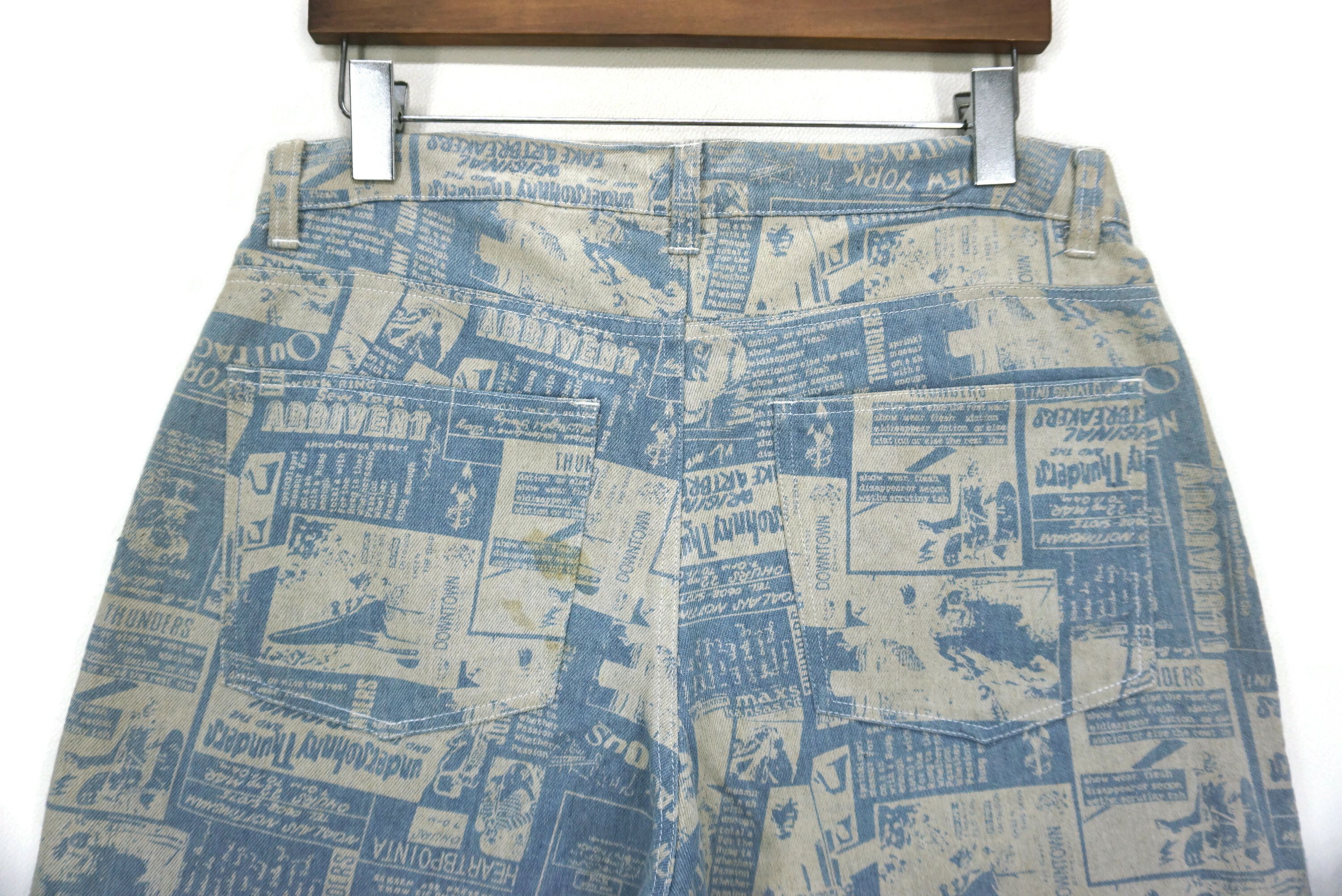 Japanese Brand Cheer XXX Jeans fit W33xL27.5 Full Print New York Dolls Size 30" / US 8 / IT 44 - 8 Thumbnail