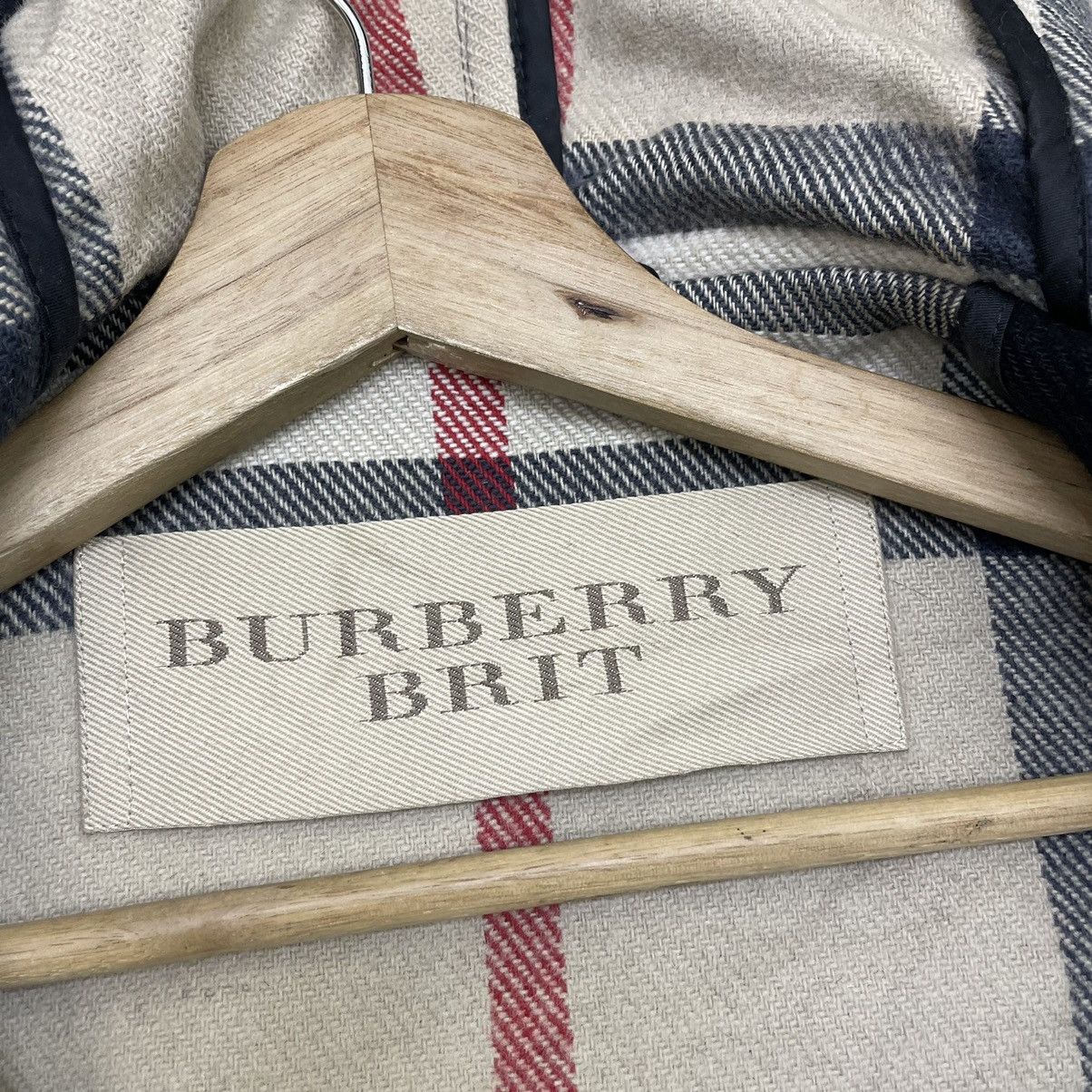 Burberry × Designer Burberry Knit Nova Check Duffle Jacket Size US S / EU 44-46 / 1 - 4 Thumbnail