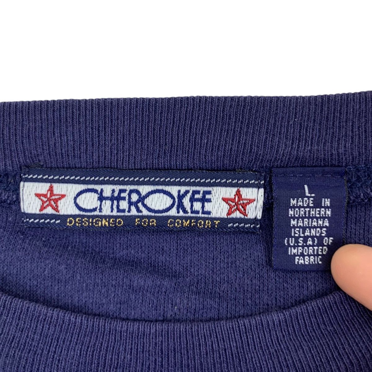 Cherokee Vintage CHEROKEE USA NATIVE Navajo Aztec Patchwork Tee Shirt Size L / US 10 / IT 46 - 6 Thumbnail