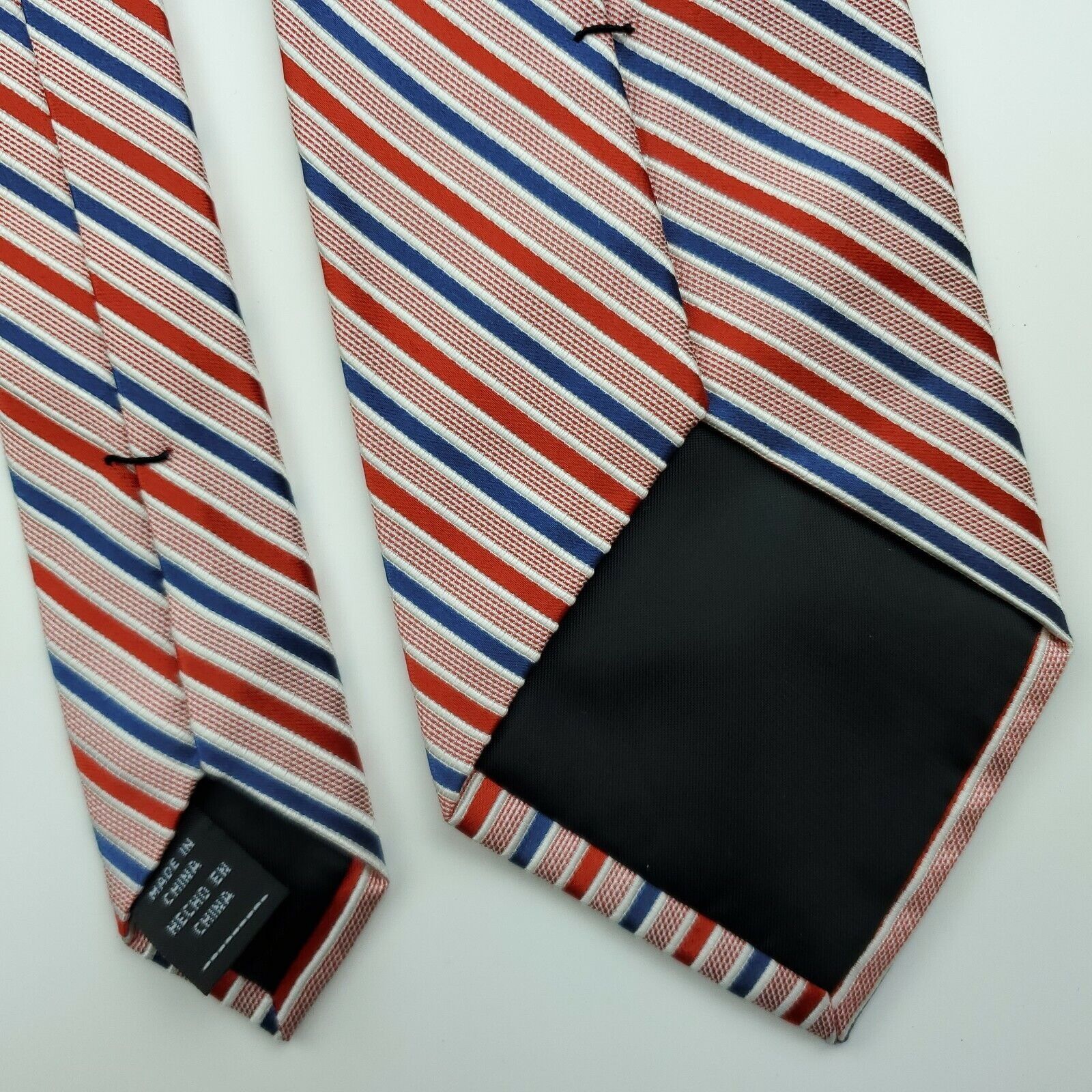 Croft & Barrow Croft & Barrow Red Striped Silk Tie Wide Size ONE SIZE - 6 Thumbnail