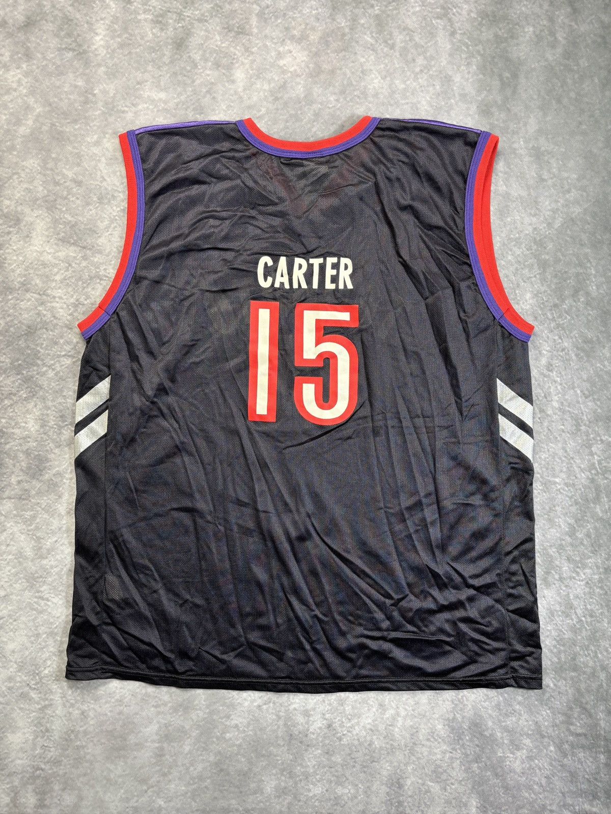 Champion Vintage Toronto Raptors Jersey Vince Carter Purple 1990s NBA Size US XL / EU 56 / 4 - 12 Thumbnail