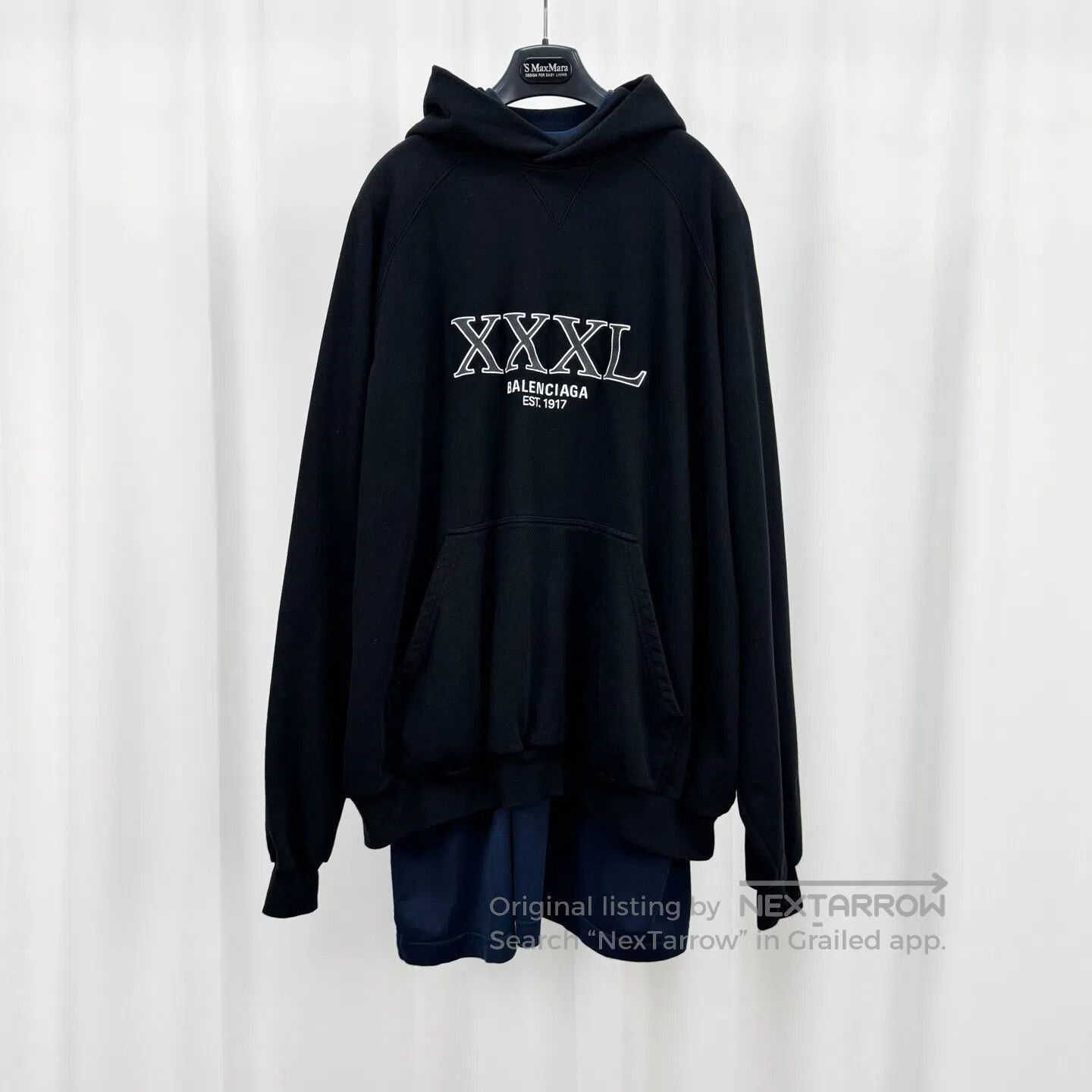 Balenciaga Balenciaga 22SS Runway 3XL Embroidered Fake Layered Hoodie Size US S / EU 44-46 / 1 - 1 Thumbnail