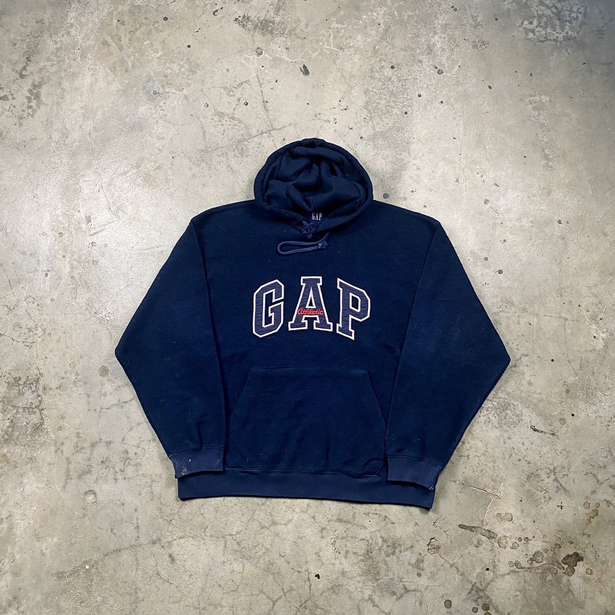 Gap × Vintage y2k Gap Arch Athletic Fleece Boxy Pullover Size US L / EU 52-54 / 3 - 1 Thumbnail