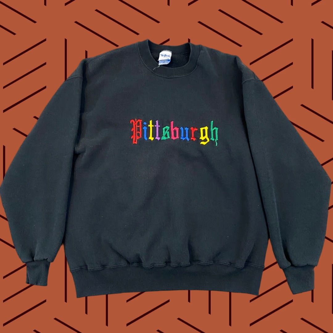 MLB VINTAGE The Game Pittsburg Pirates Sweatshirt Mens L/XL Crewneck Black MLB Coat Overcoat Size US L / EU 52-54 / 3 - 1 Thumbnail